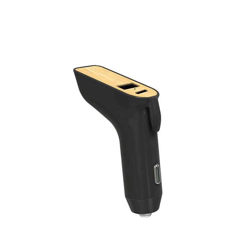 Cork/Bamboo Double-Port Car Charger