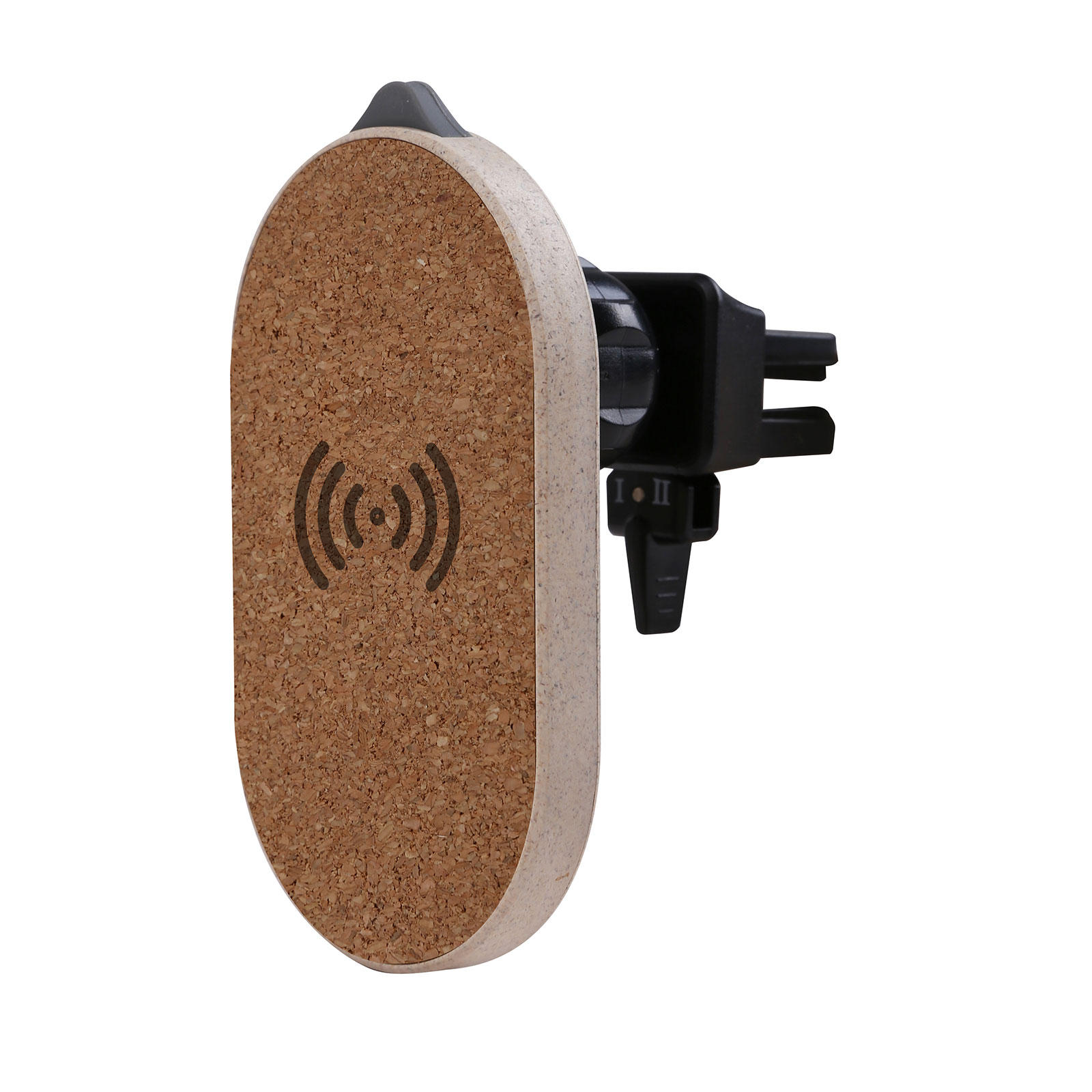 Bamboo / Cork Magnetic Wireless Charging Car Phone Holder (Safety Hammer & Safty Belt Cutter)