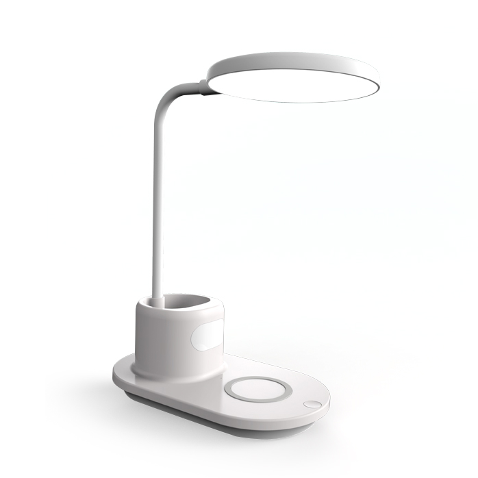 Wireless Charging Lamp with Pen Holder 