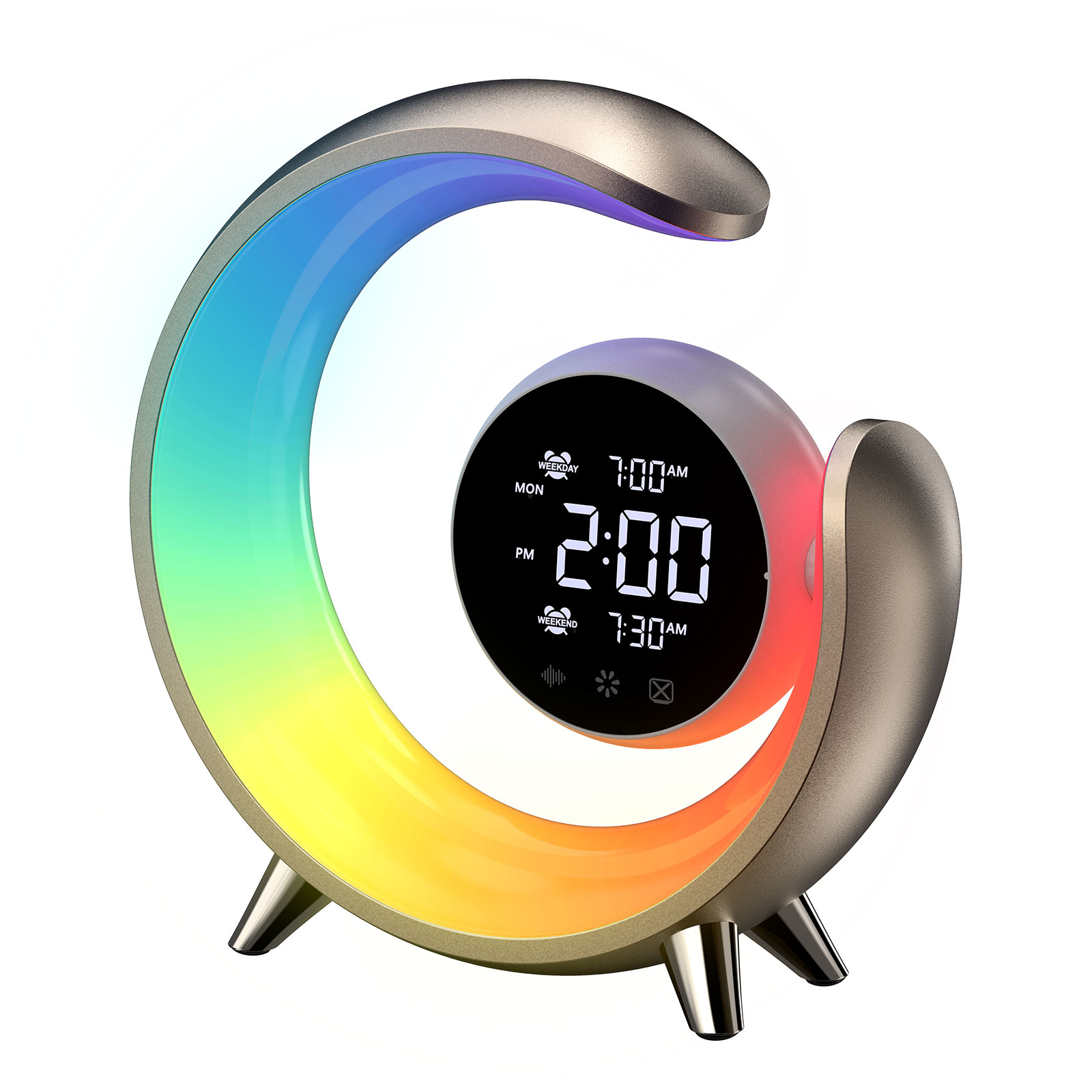 LED Color Light with Alarm Clock