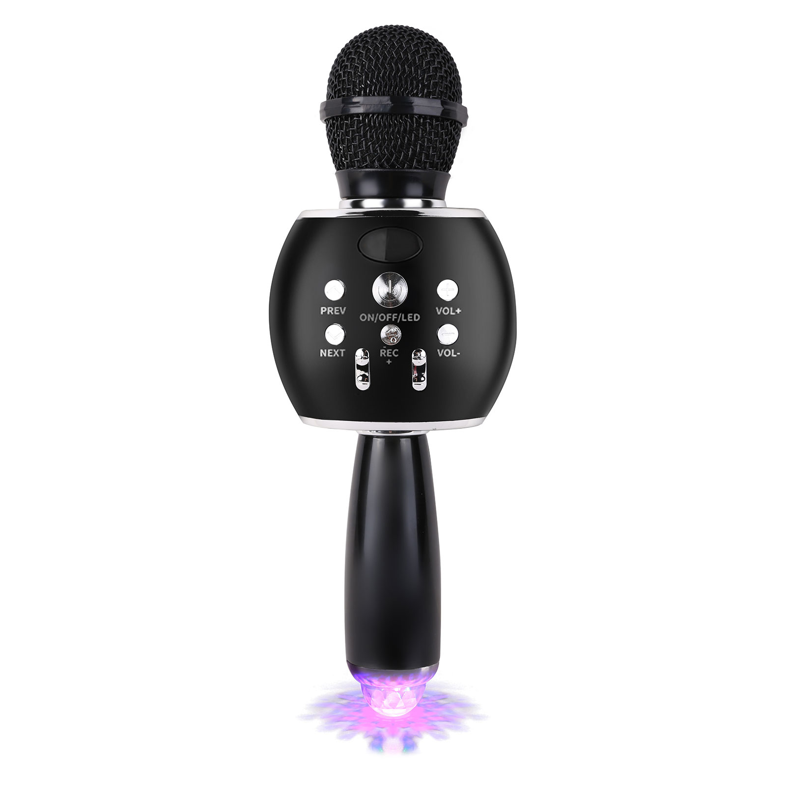 Led Color Light Wireless Karaoke Microphone Speaker 