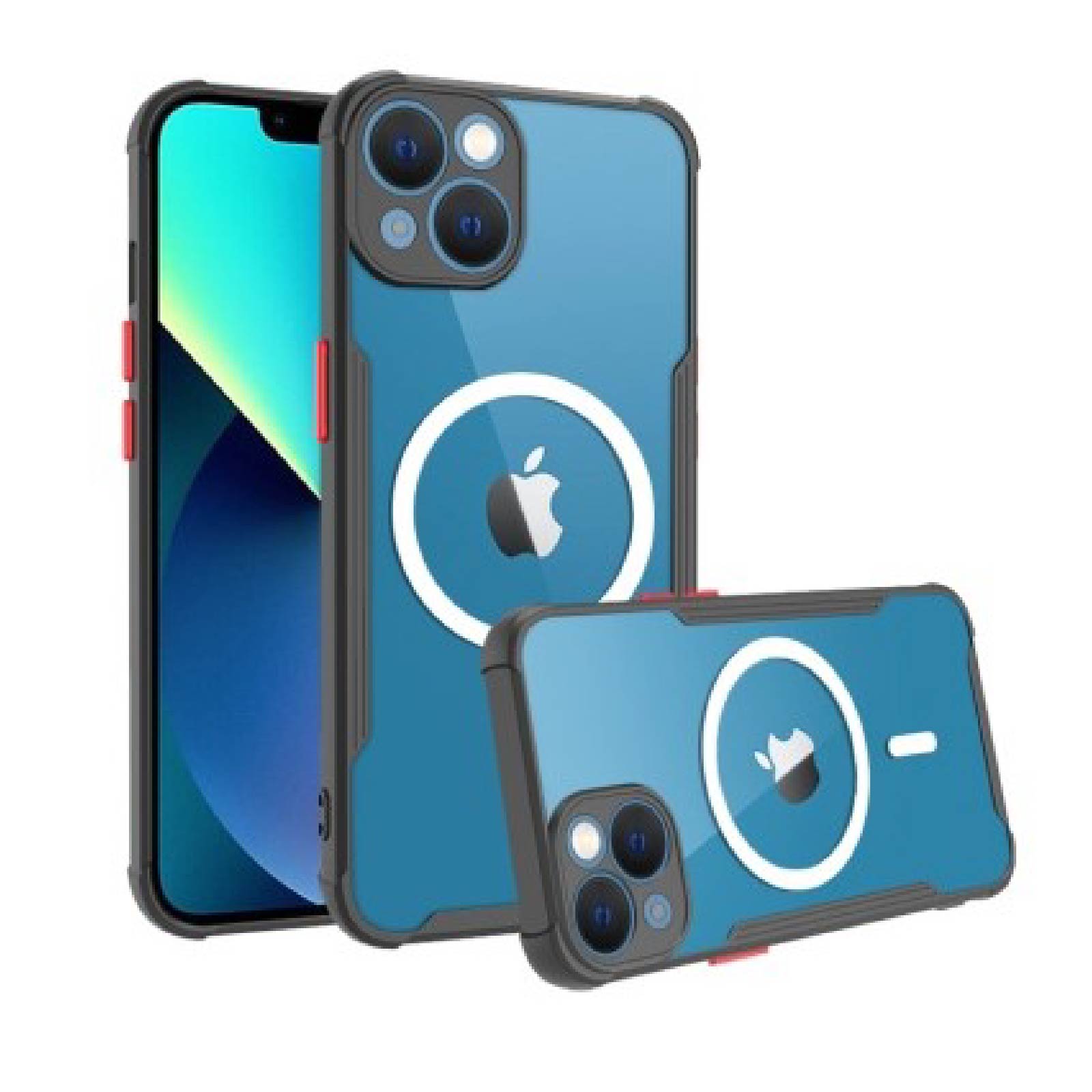 Colored Edges TPU Magnetic Phone Case