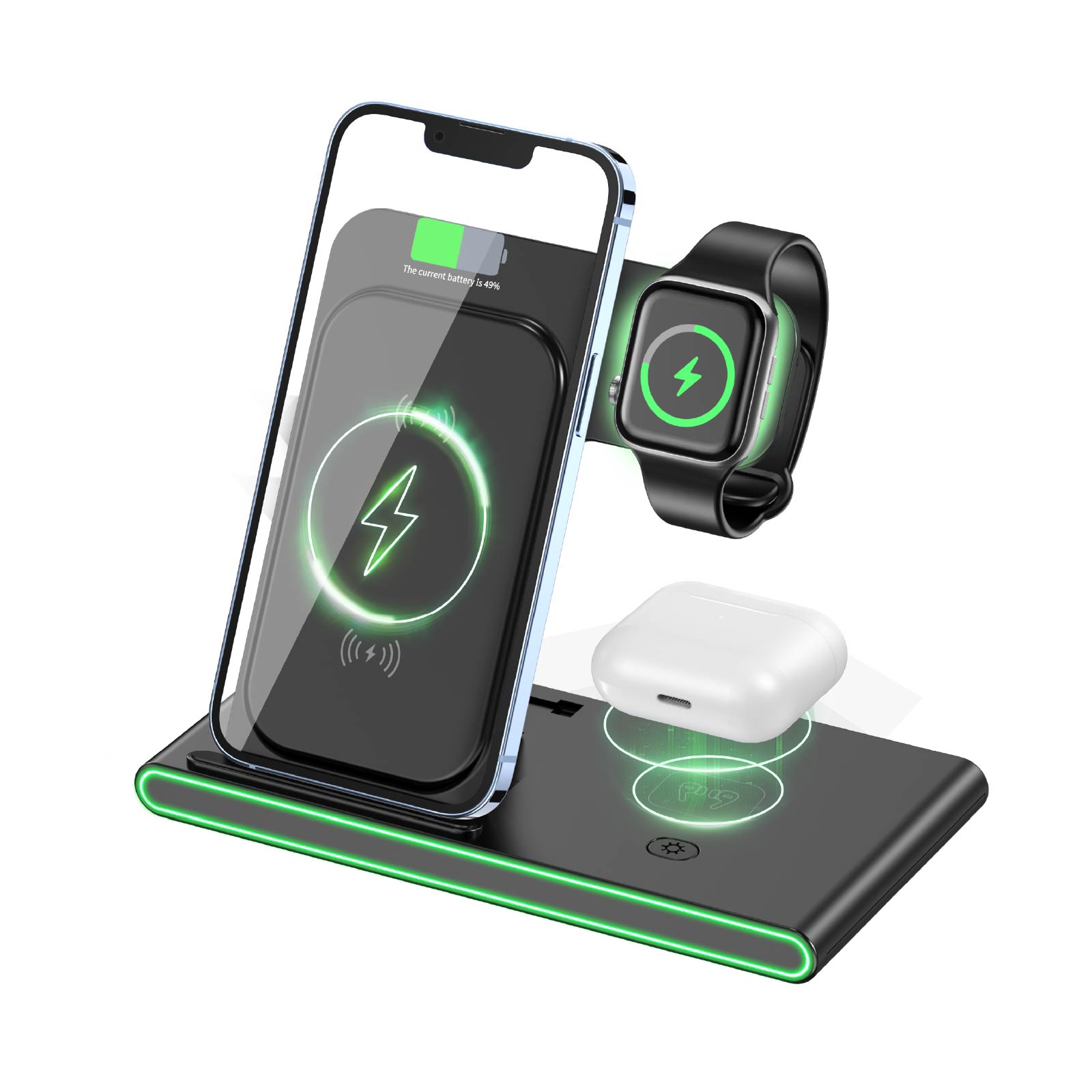 3-in-1 Multifunction Wireless Charging Station