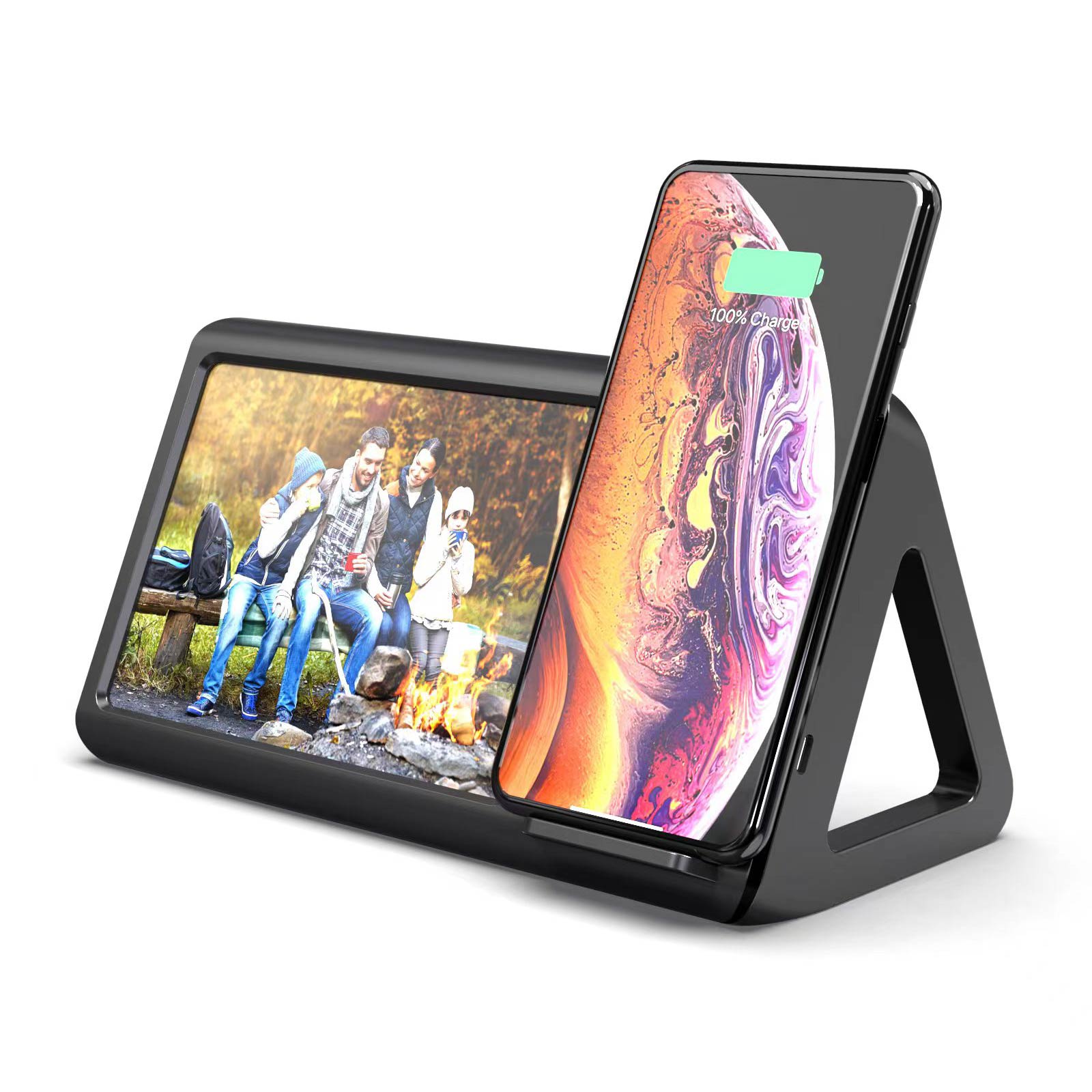 Wireless Charger Phone Stand & Photo Album