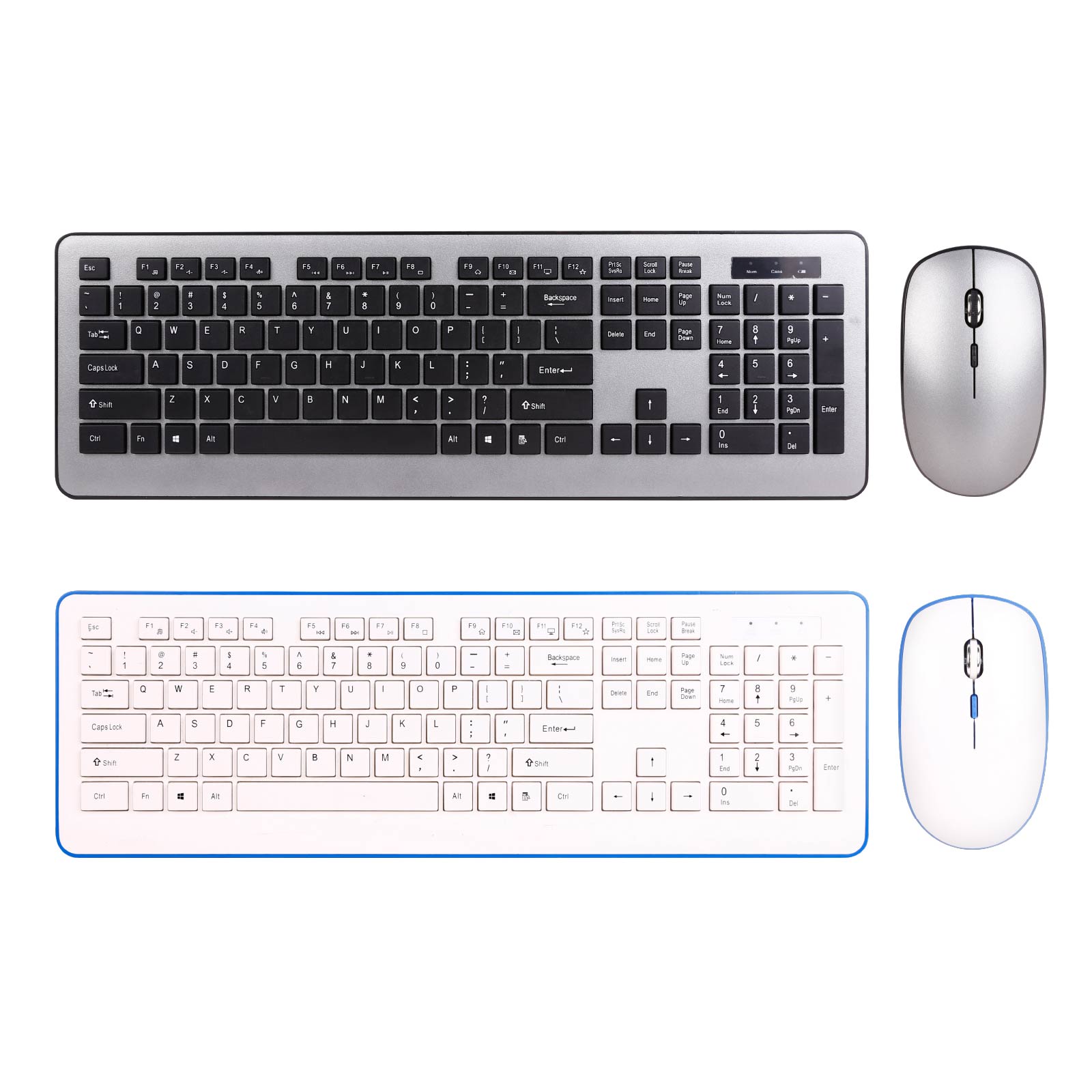 104-Key Wireless Keyborad & 4D Mouse Combo