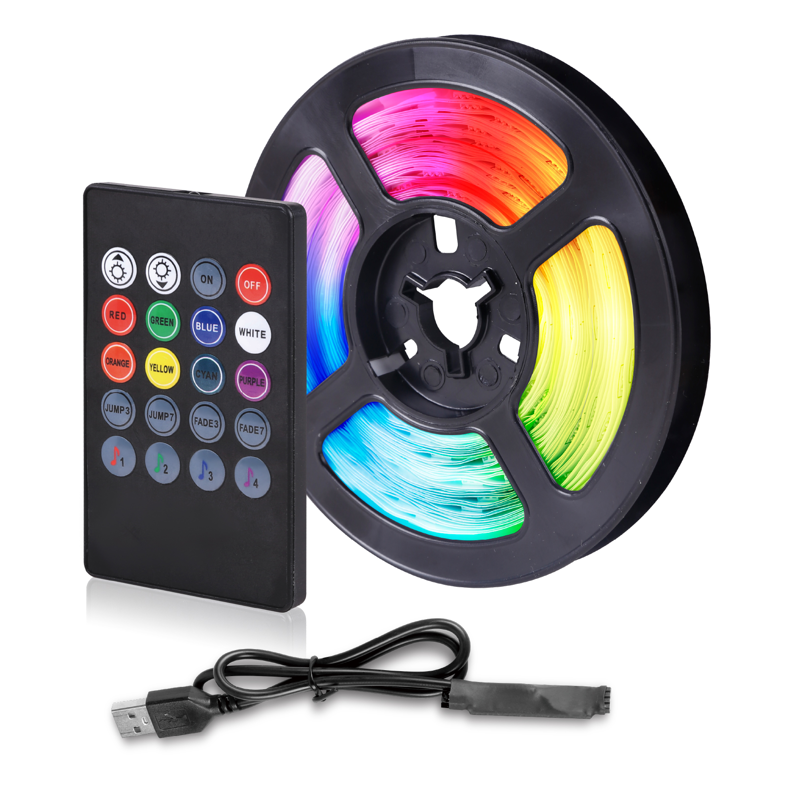 RGB LED Strip Lights with Remote Control