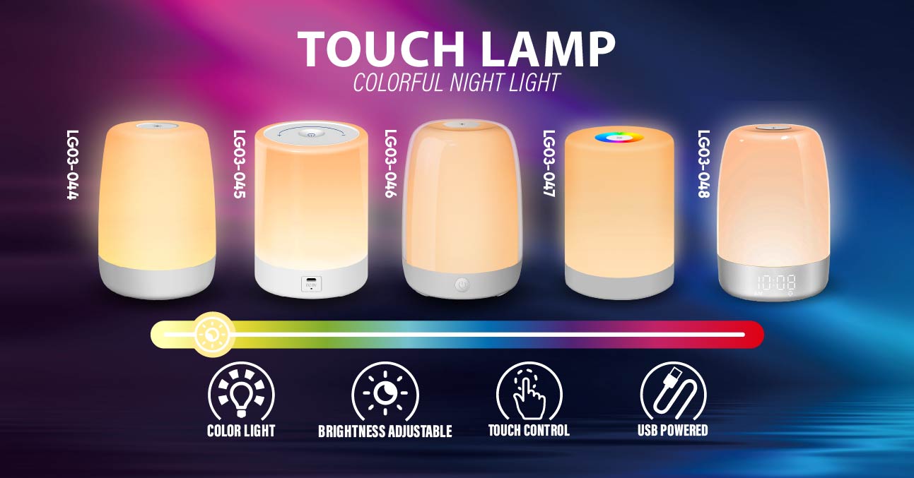 Touch Lamp Colorful Night Light 