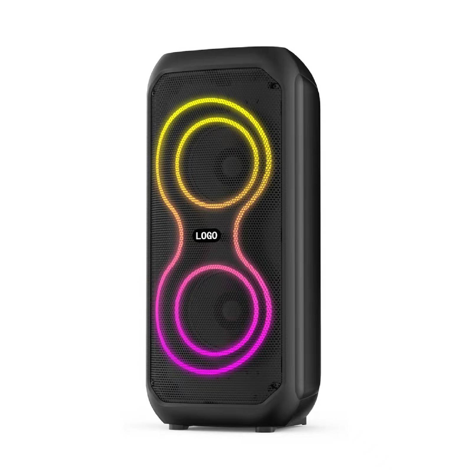 Karaoke Color Light Wireless Speaker with Wired Microphone