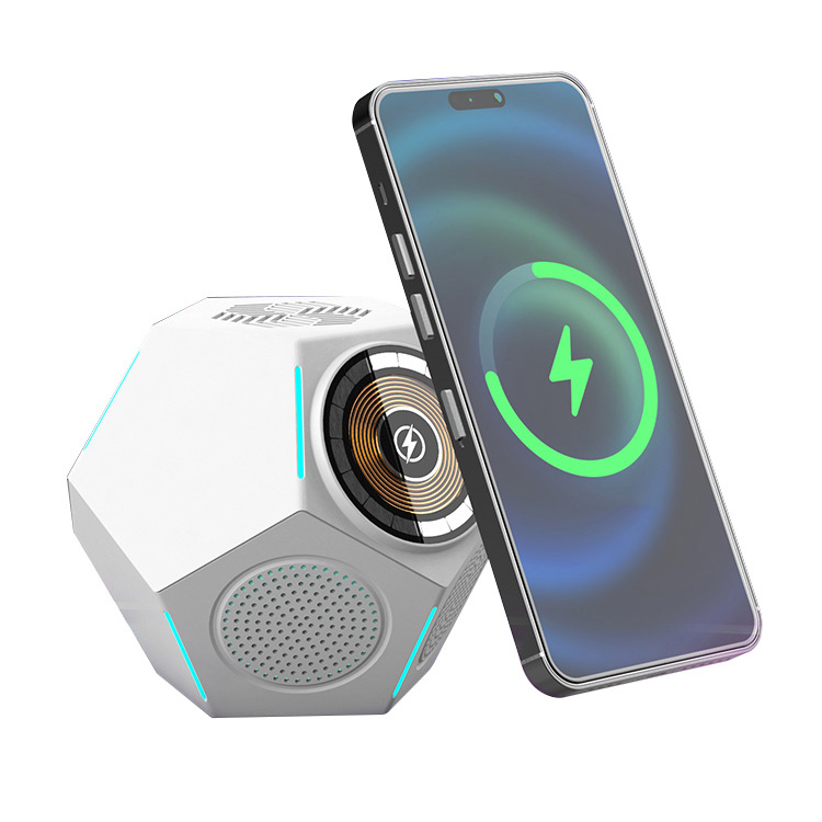 Color Light Wireless Charger & Speaker