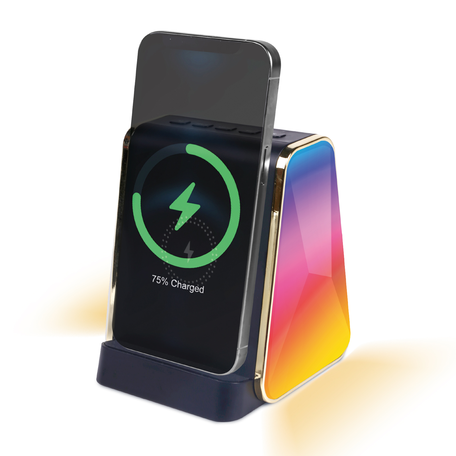 Color LED Light Wireless Charger & Speaker