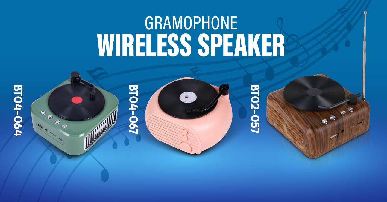 Mini Gramophone Wireless Speaker