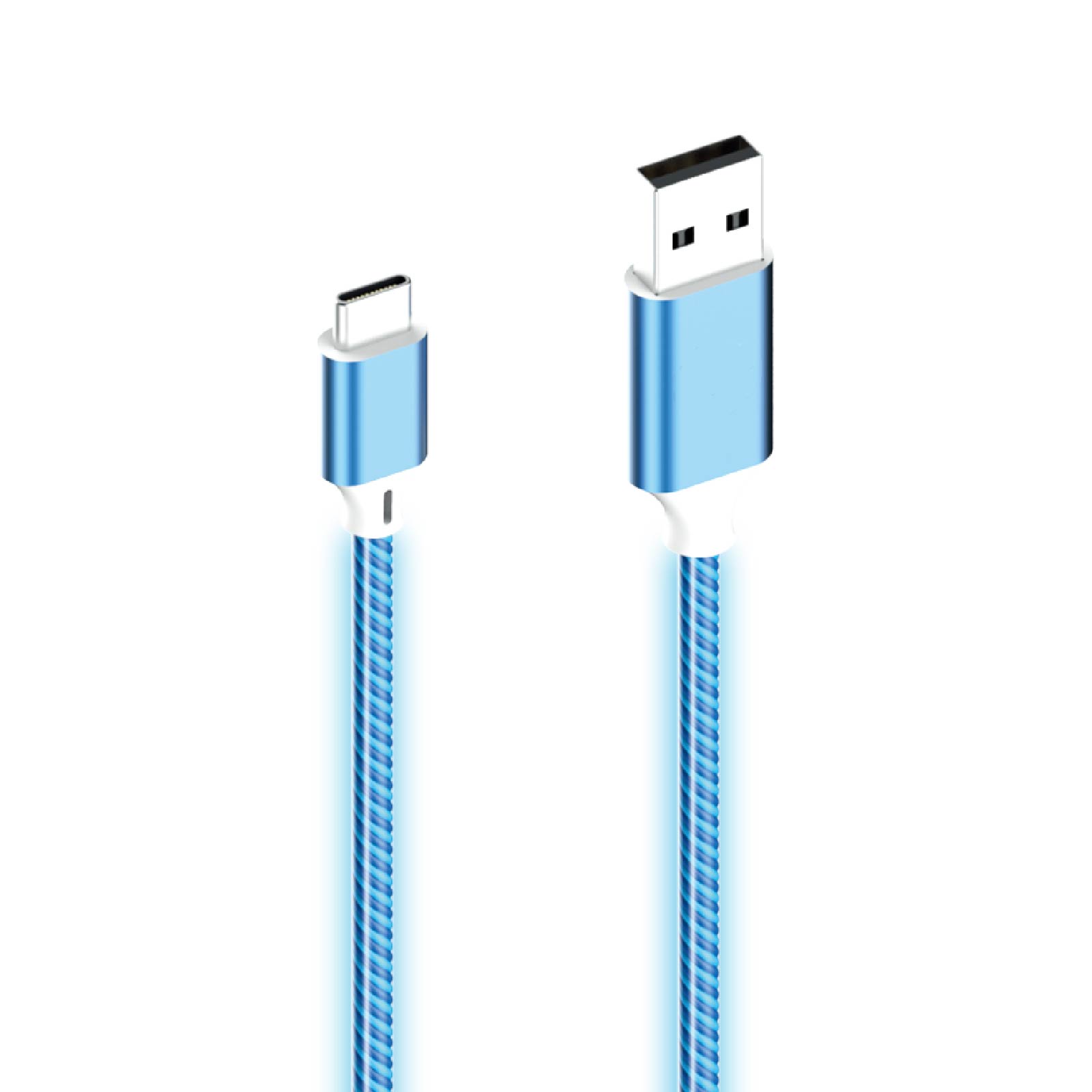 Neon Light USB 2.0 to Type-C Charging Cable