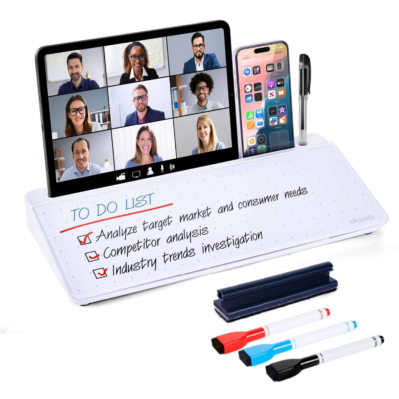 Multifunction Whiteboard with Storage 