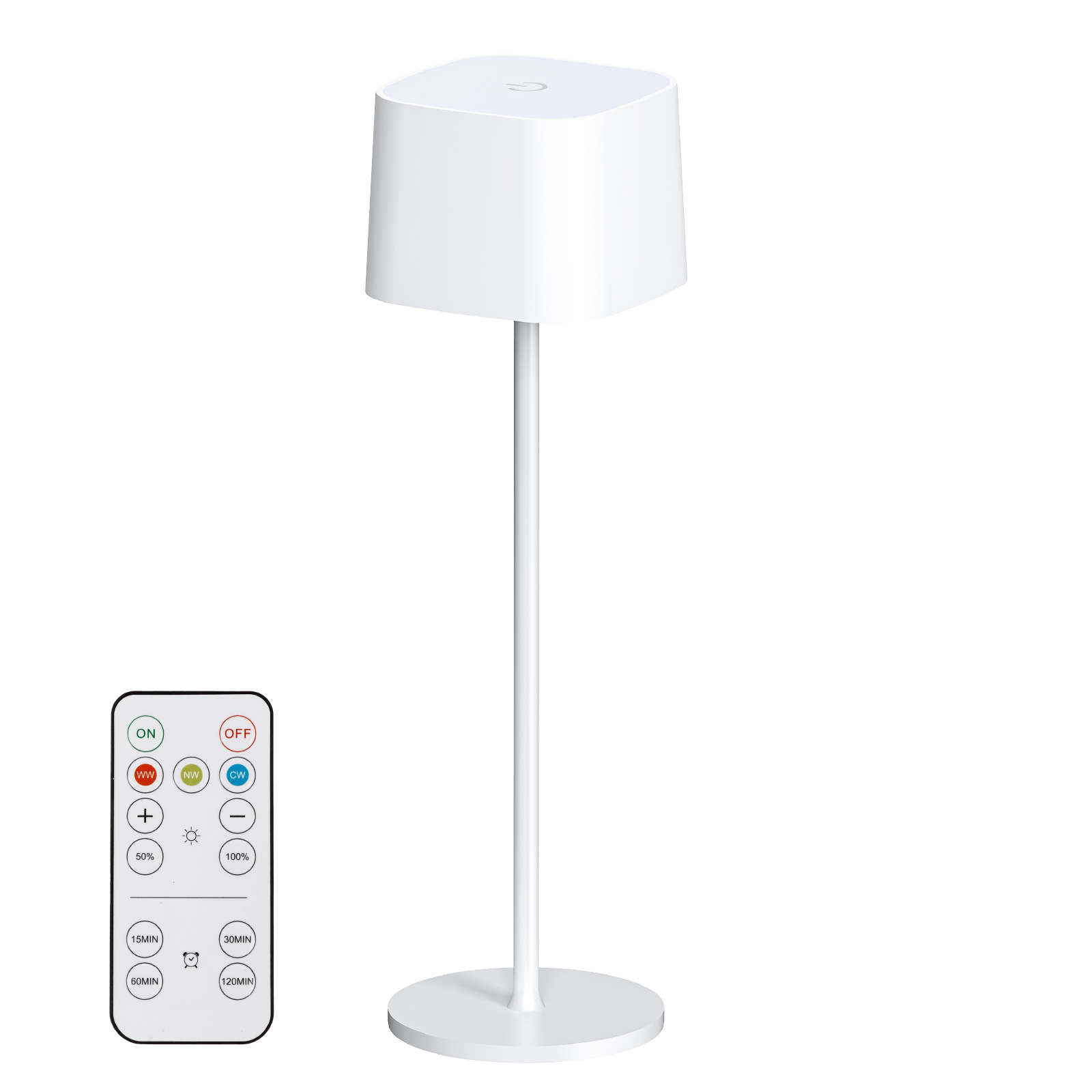 Cordless Dimmable LED Touch Lamp with Remote Control