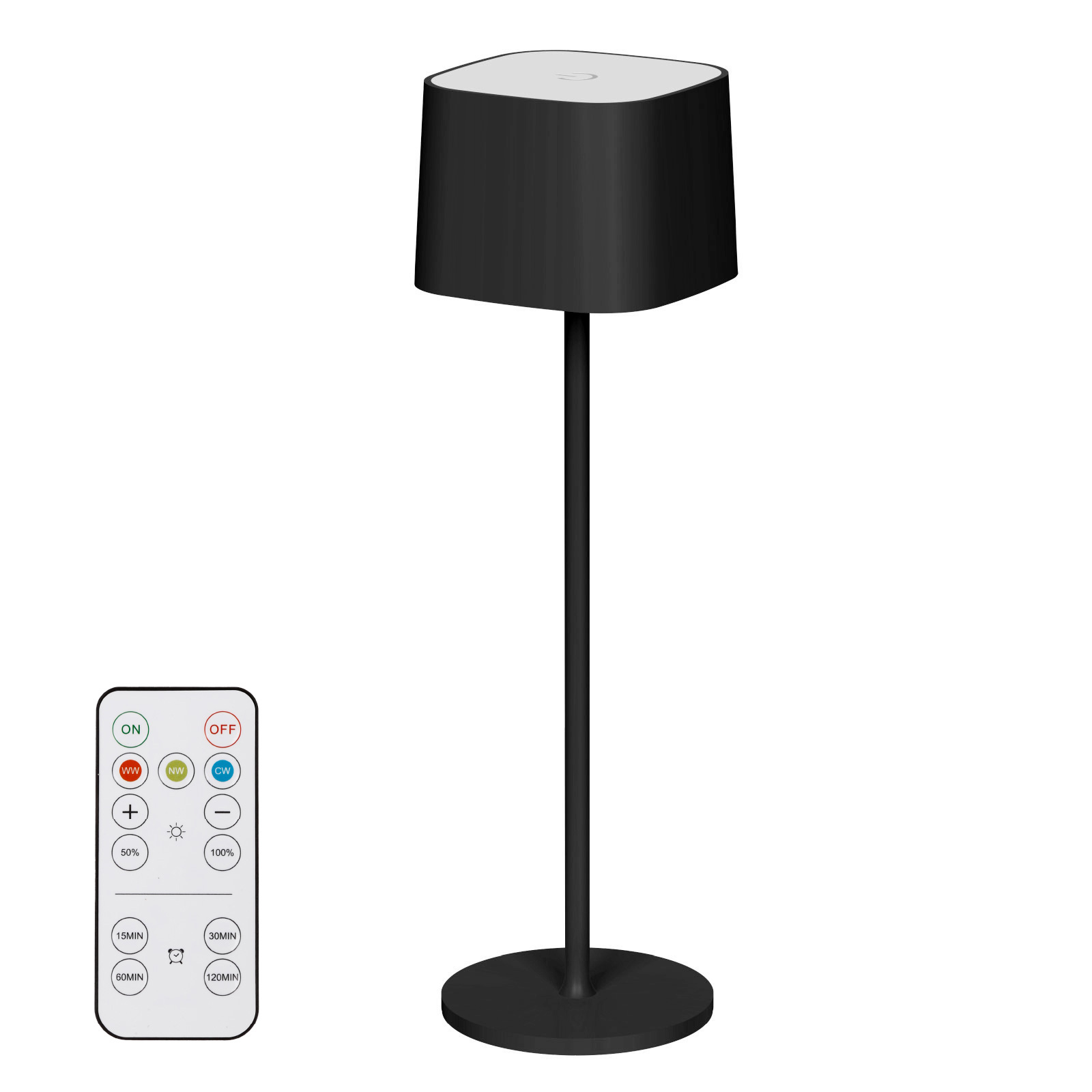 Cordless Dimmable LED Touch Lamp with Remote Control