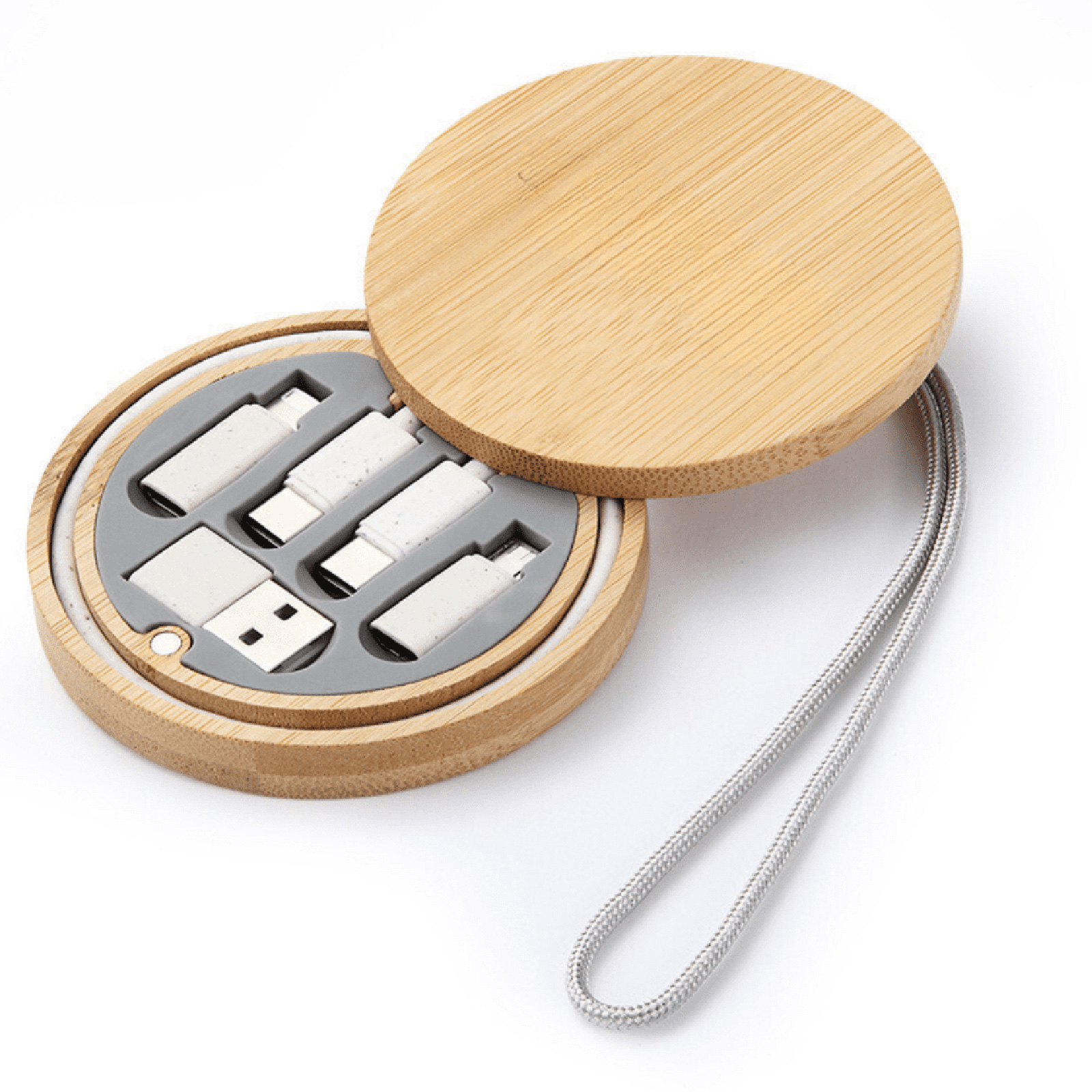 Bamboo Multifunctional Charging Cable