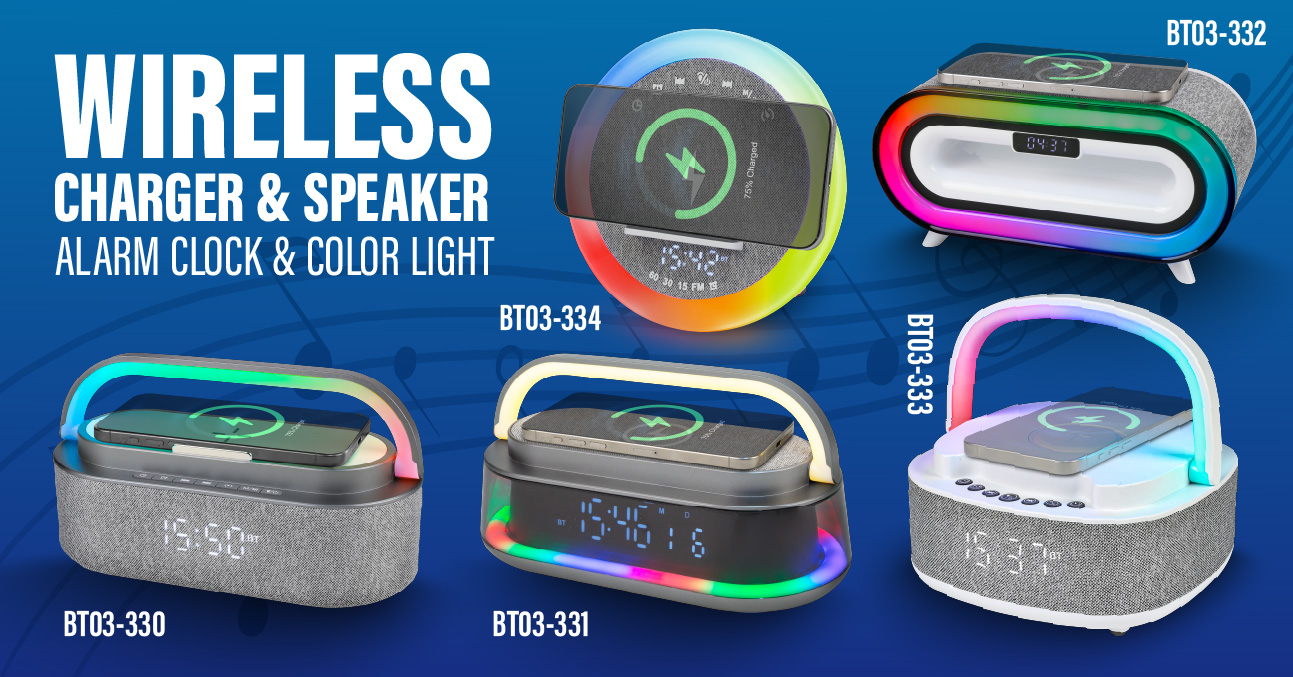 Color Led Wireless Speaker & Wireless Charger