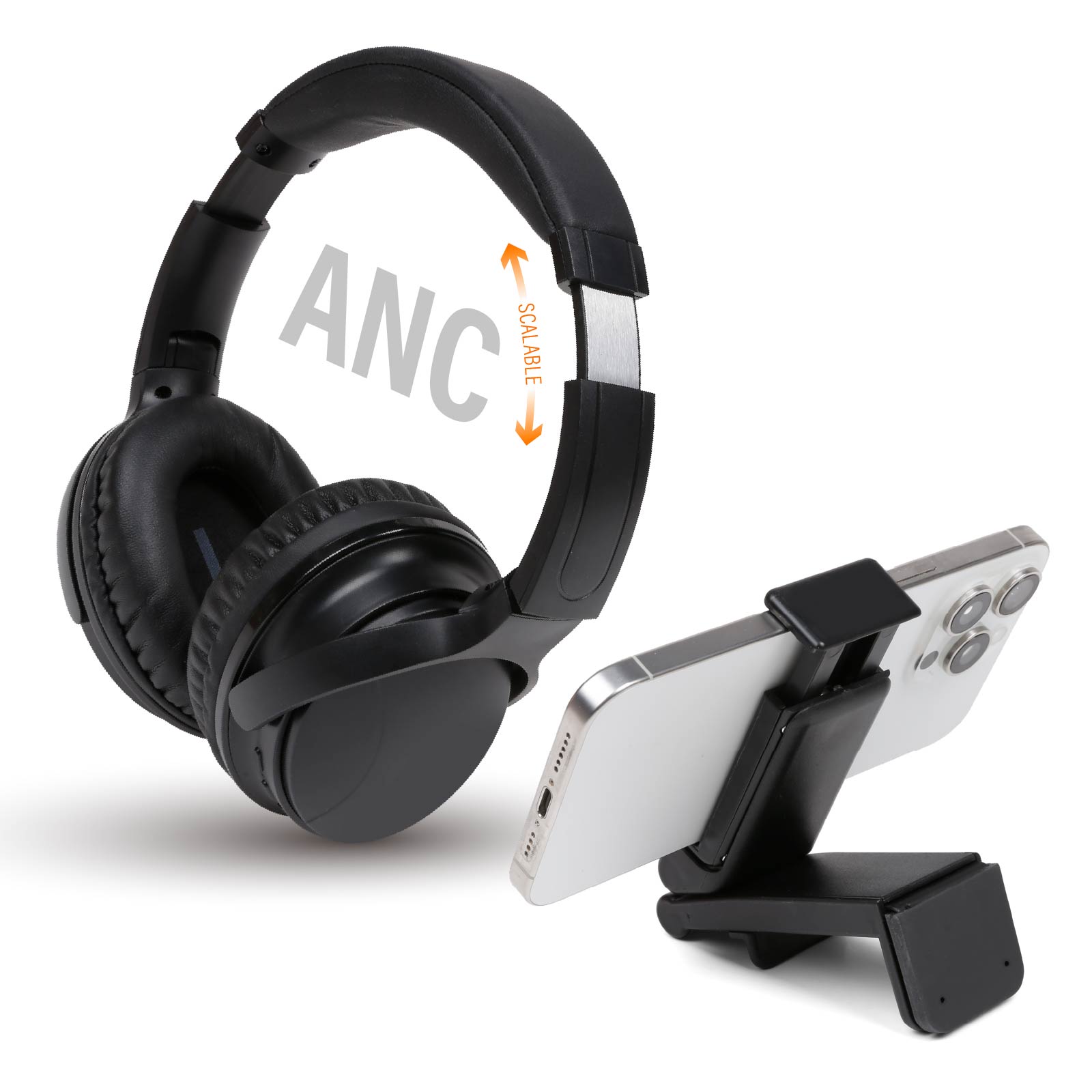 2 in 1 Travel Set (Portable ANC Headset&Phone Holder)