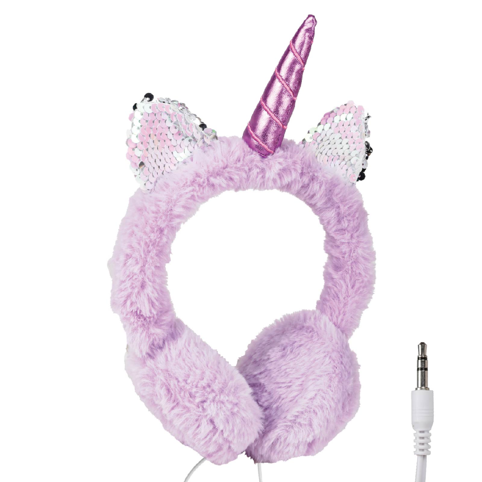 Wired Cartoon Plush Headset (Unicorn)