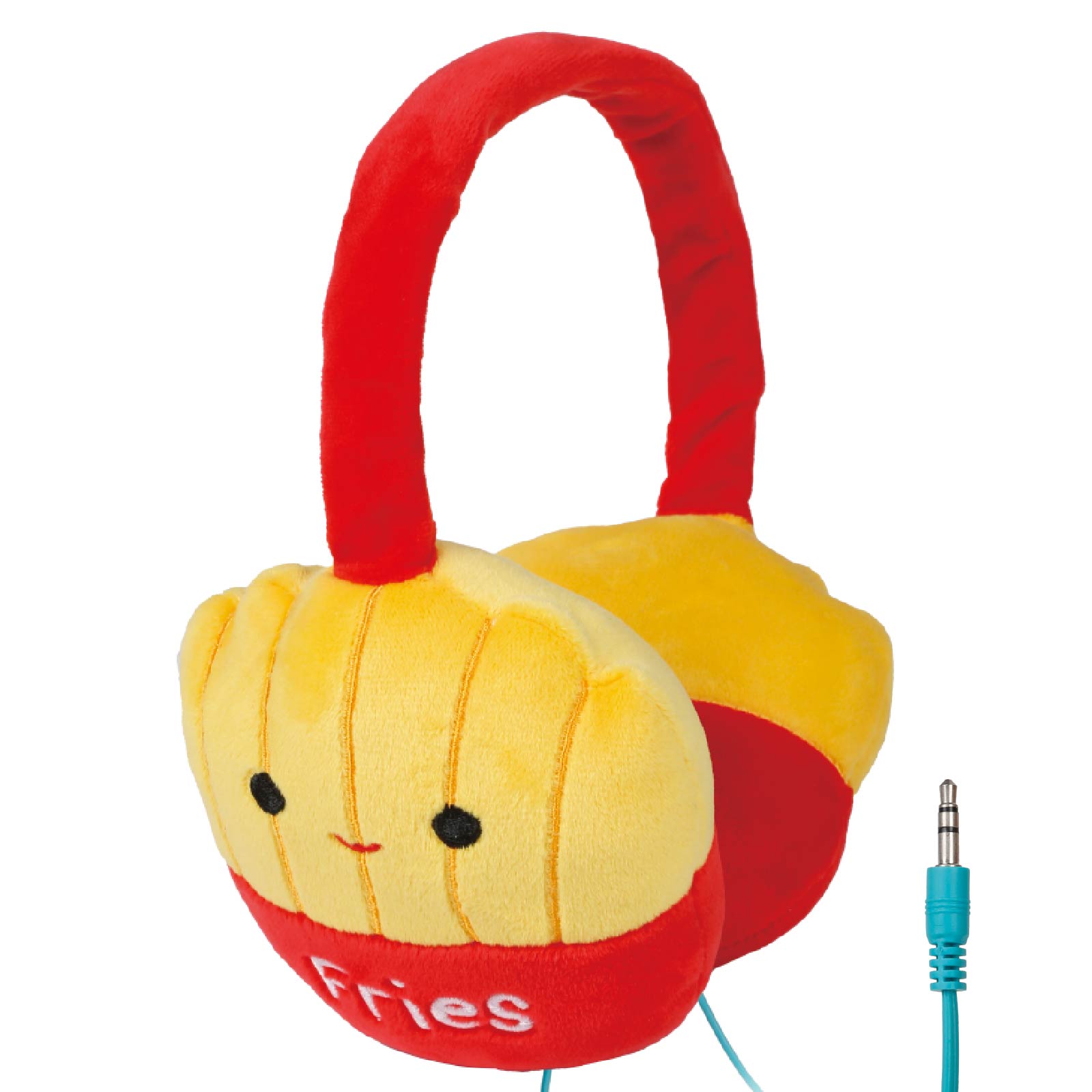 Wired Cartoon Plush Headset (French Fries)