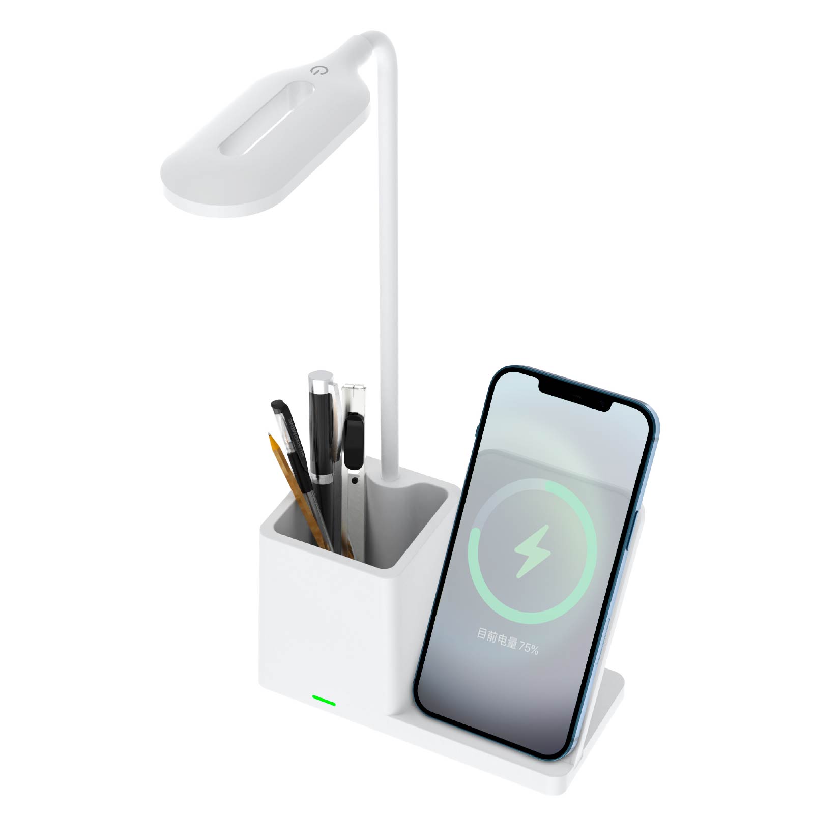 Wheat Straw Wireless Charging Desk Lamp