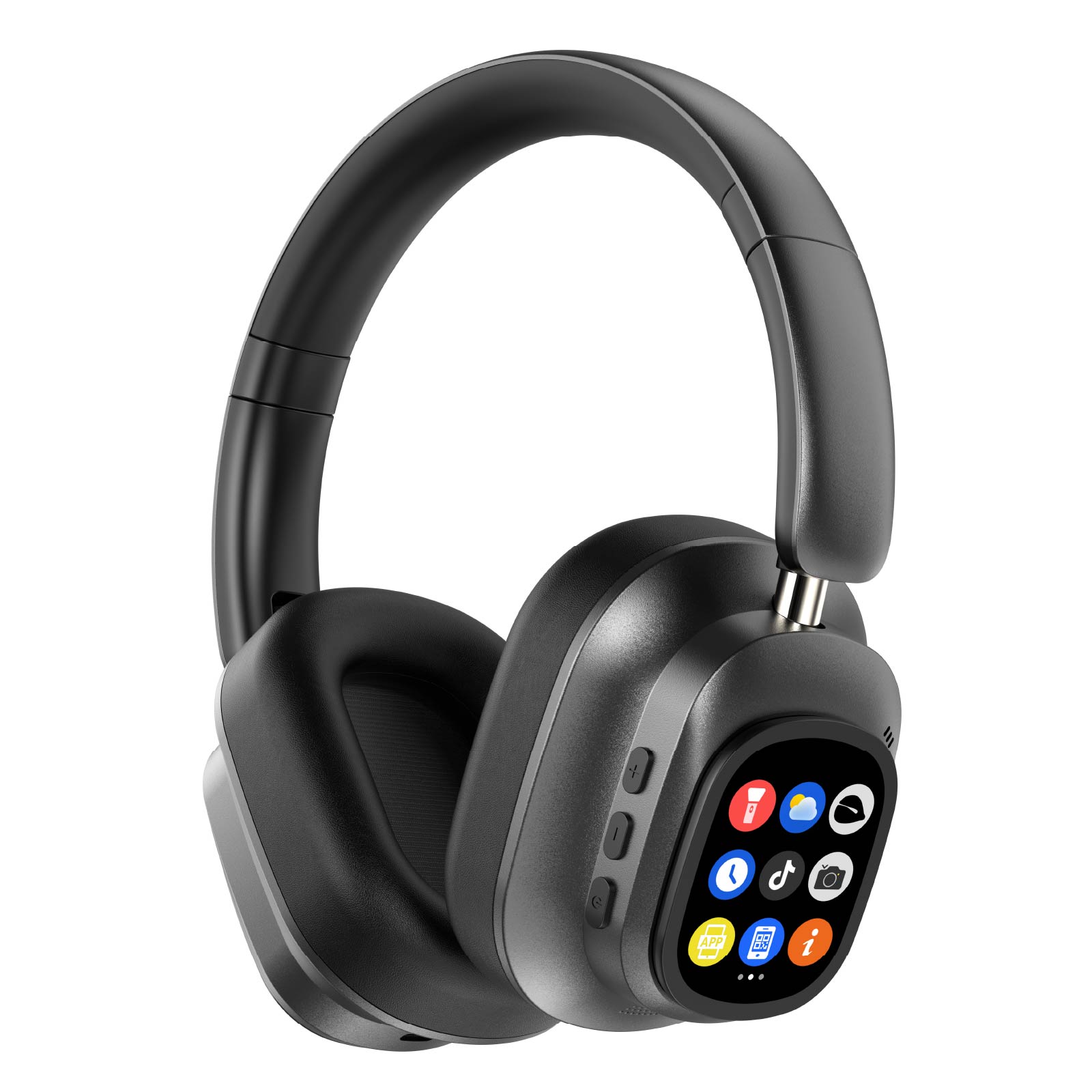 ANC Wireless Headphone with Magnetic Touch LCD Screen