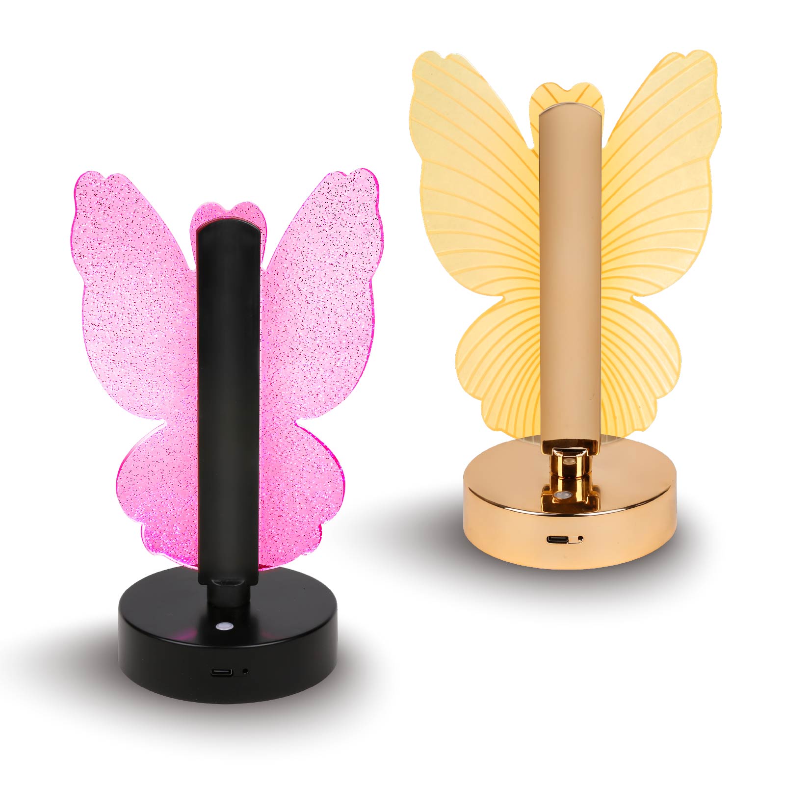 Cordless Dimming Desktop Lamp (Acrylic Butterfly)