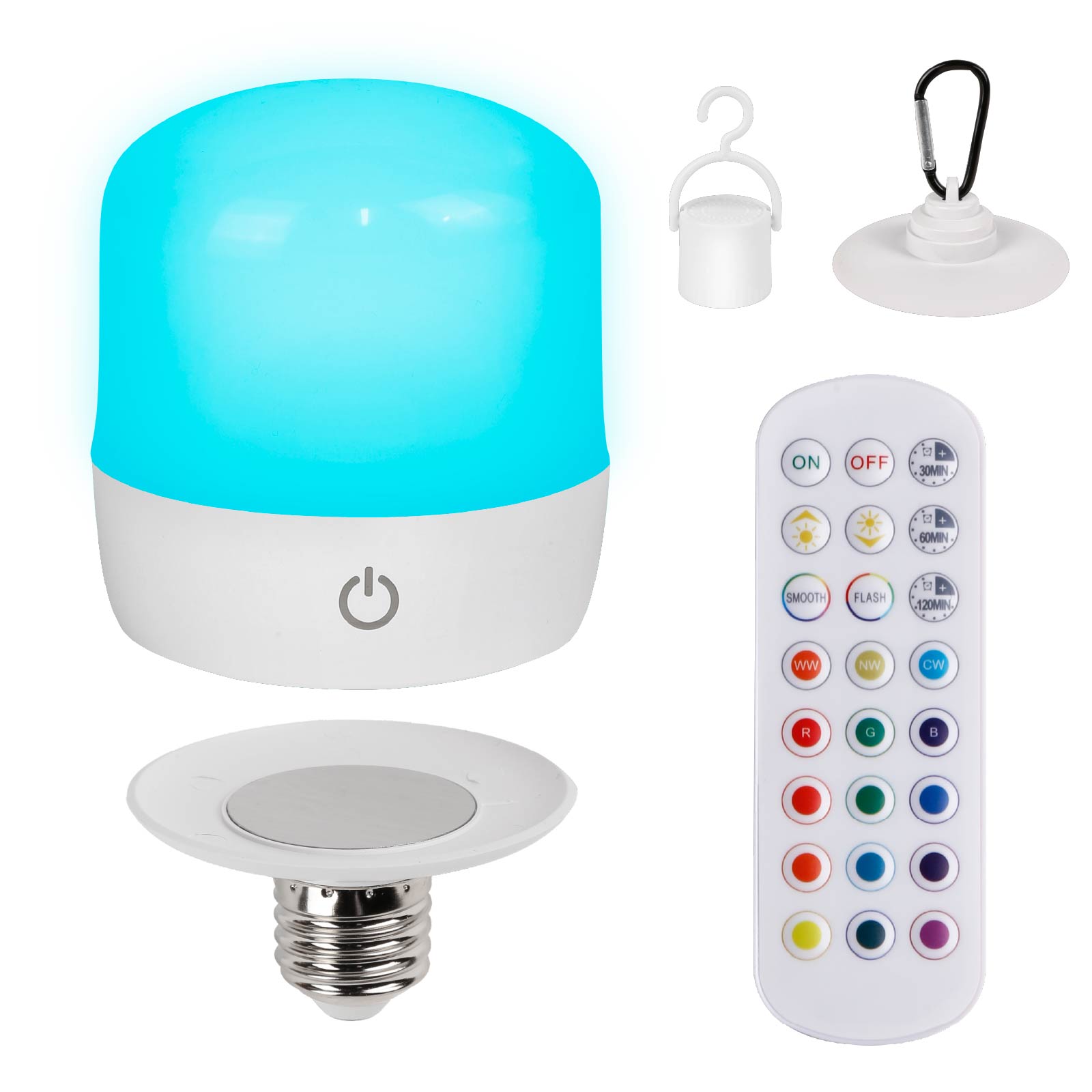 Multicolor Magnetic Led Bulb with Remote Control 