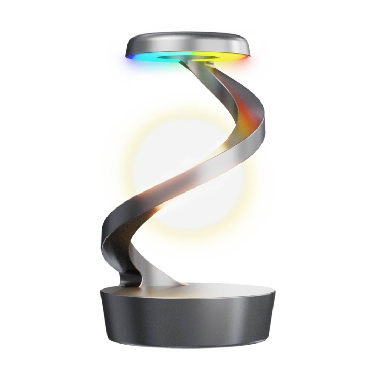 Rotating Floating Ball Lamp with Wireless Charger