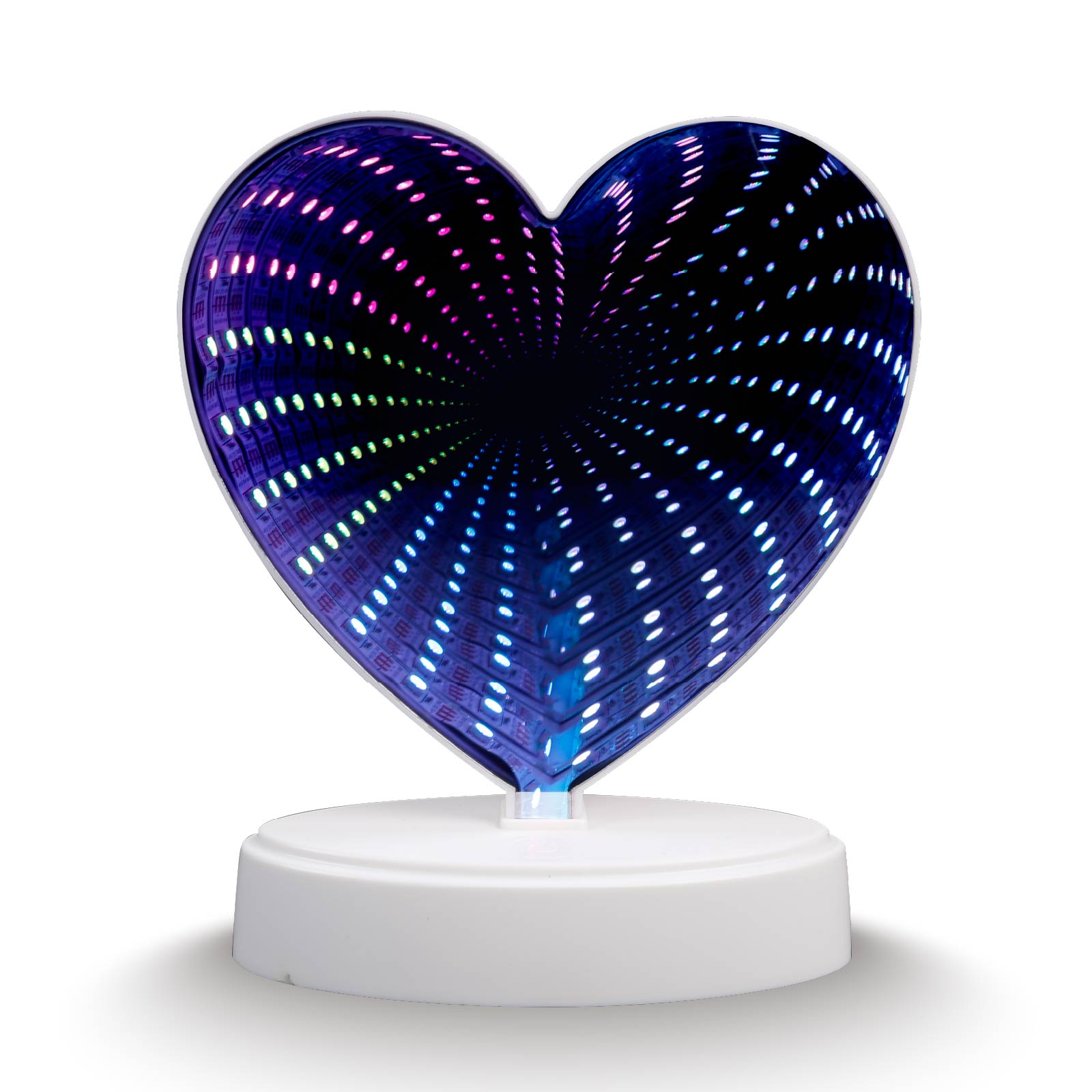 Multi-Color Mirror Tunnel Light (Heart)