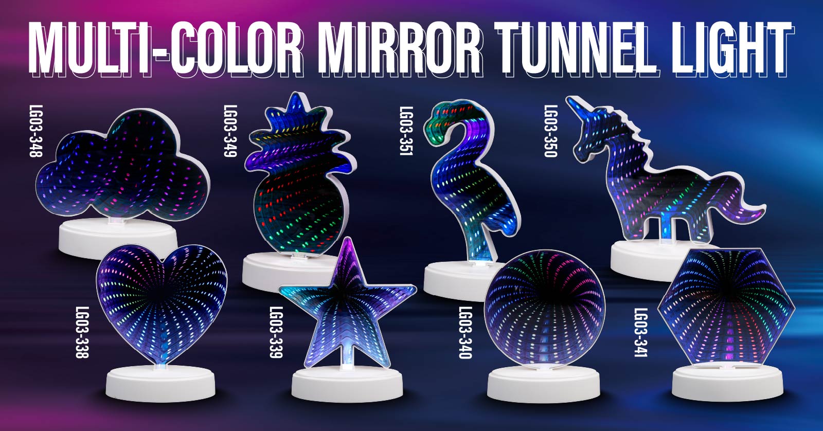 Mirror Tunnel Light
