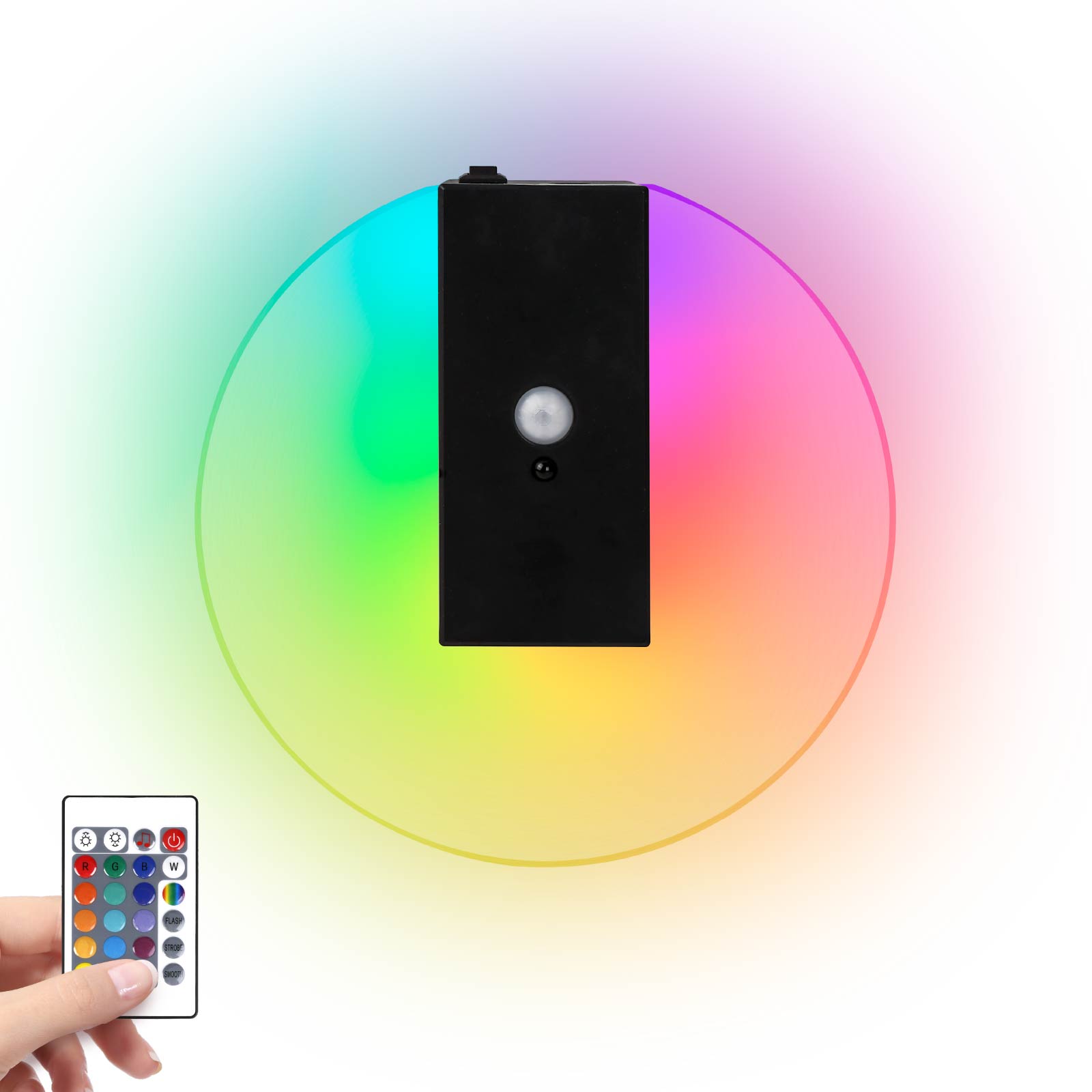 Sensor RGB Wall Light with Remote Control