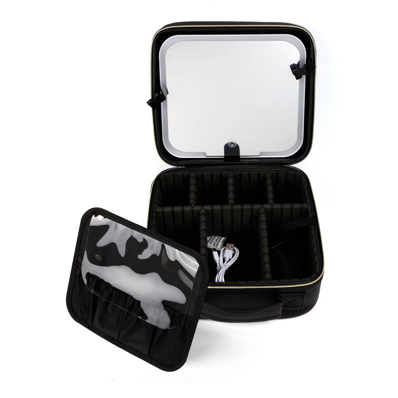 Cosmetic Bag with LED Mirror