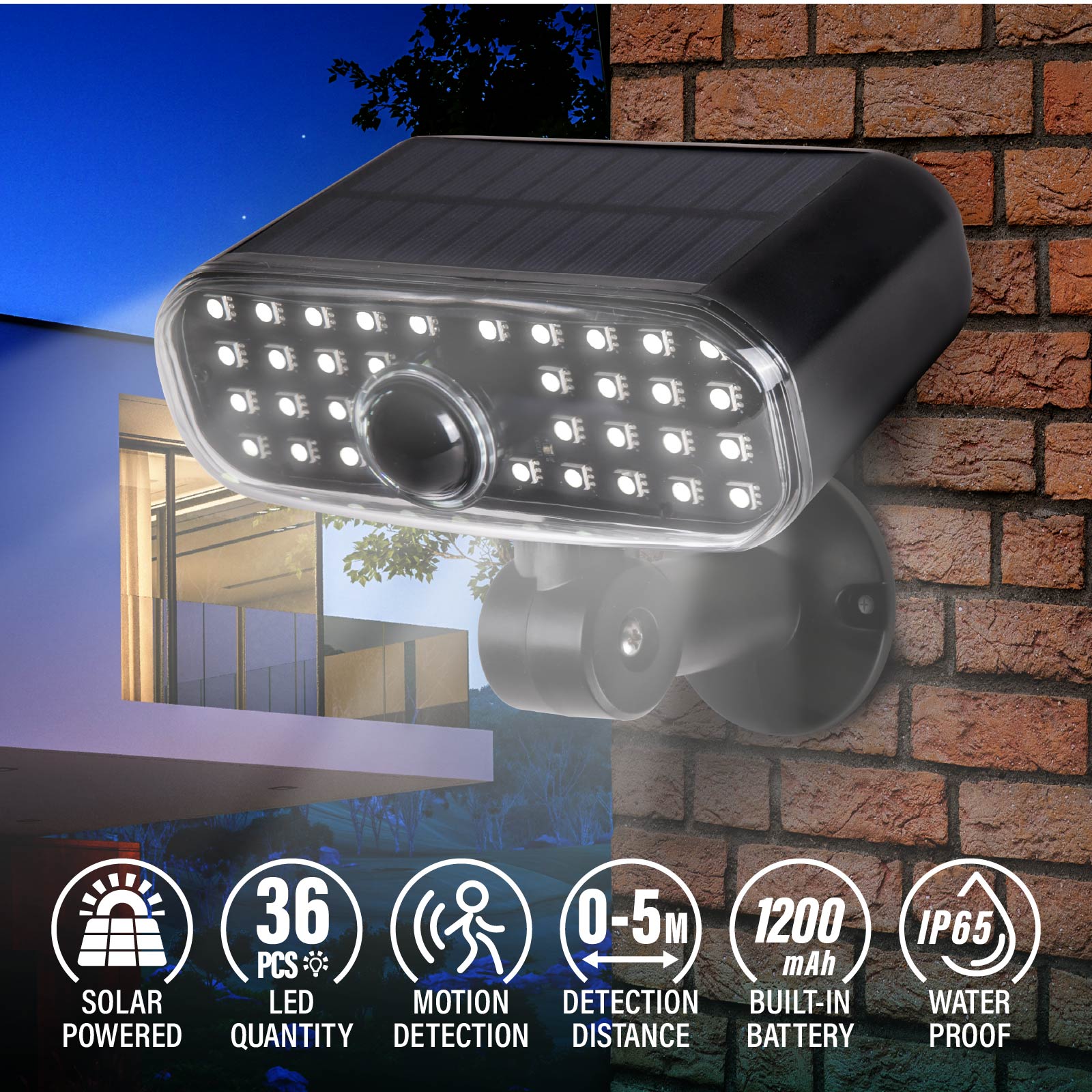 Solar Sensor Wall Light