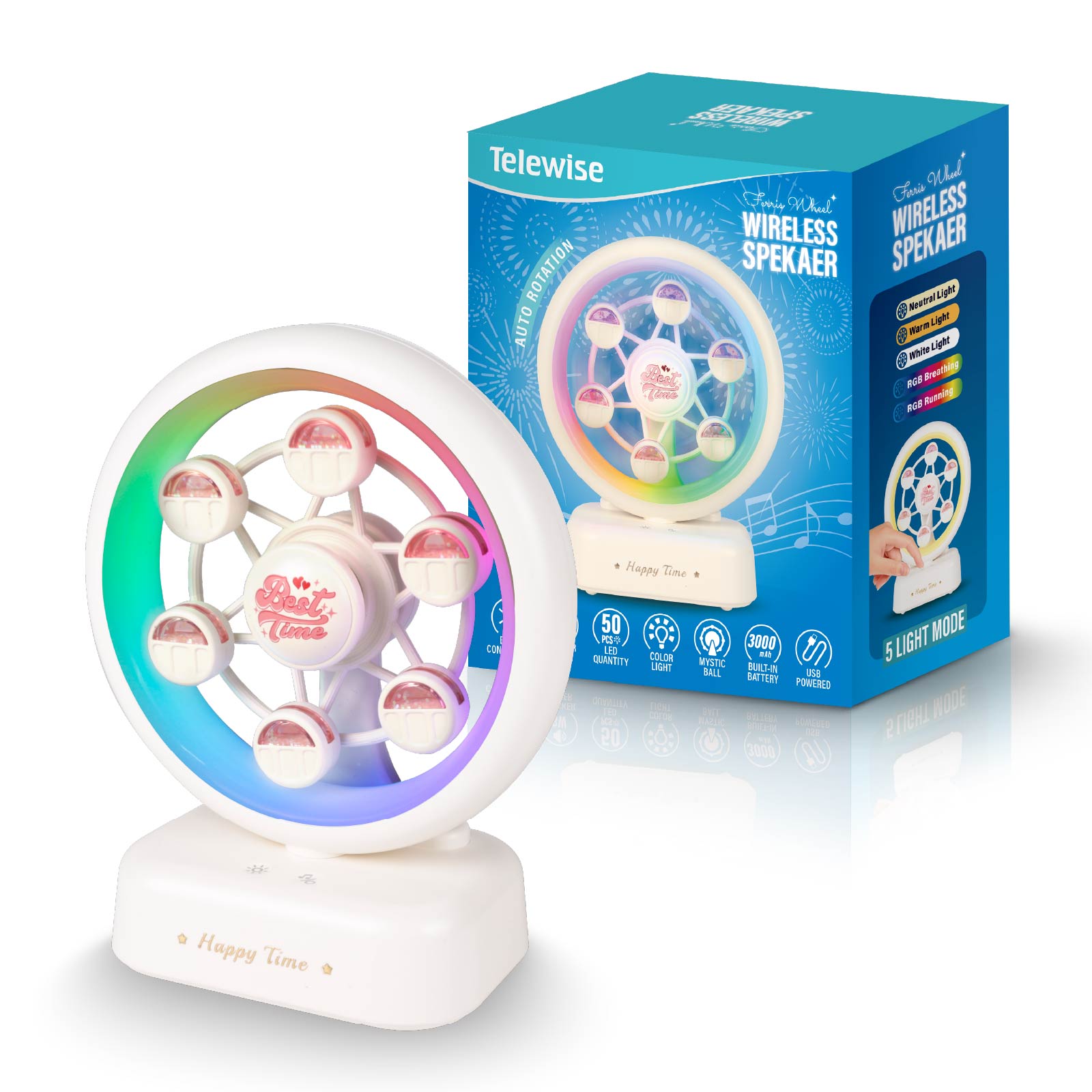 RGB Ferris Wheel Wireless Speaker