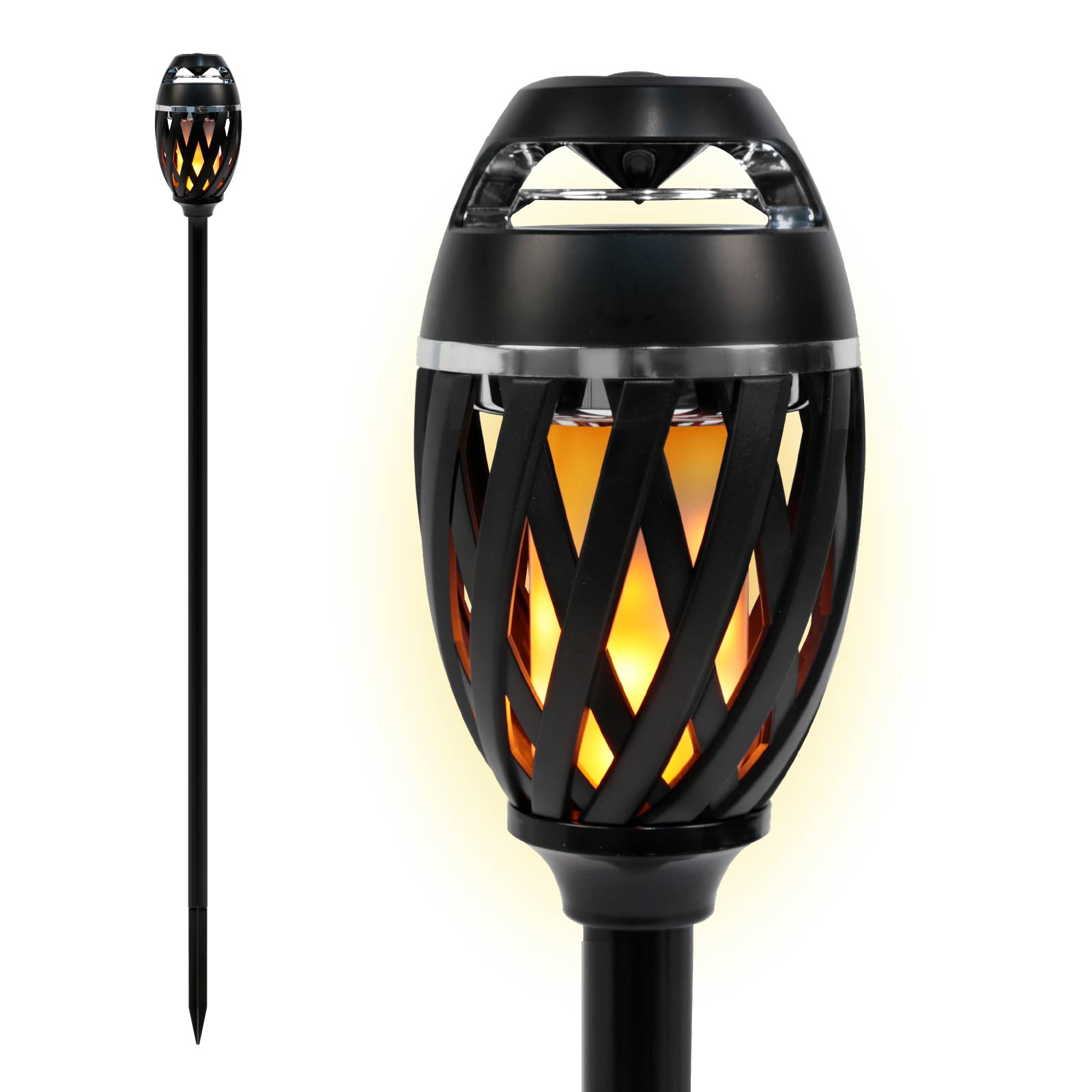 Garden Stake Flame Light with Wireless Speaker