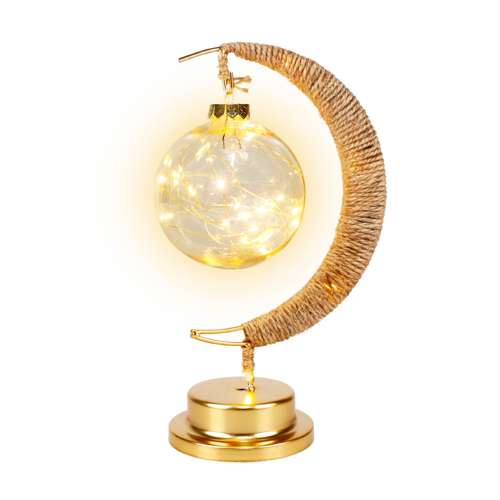 Iron Art Desktop Moon Lamp  