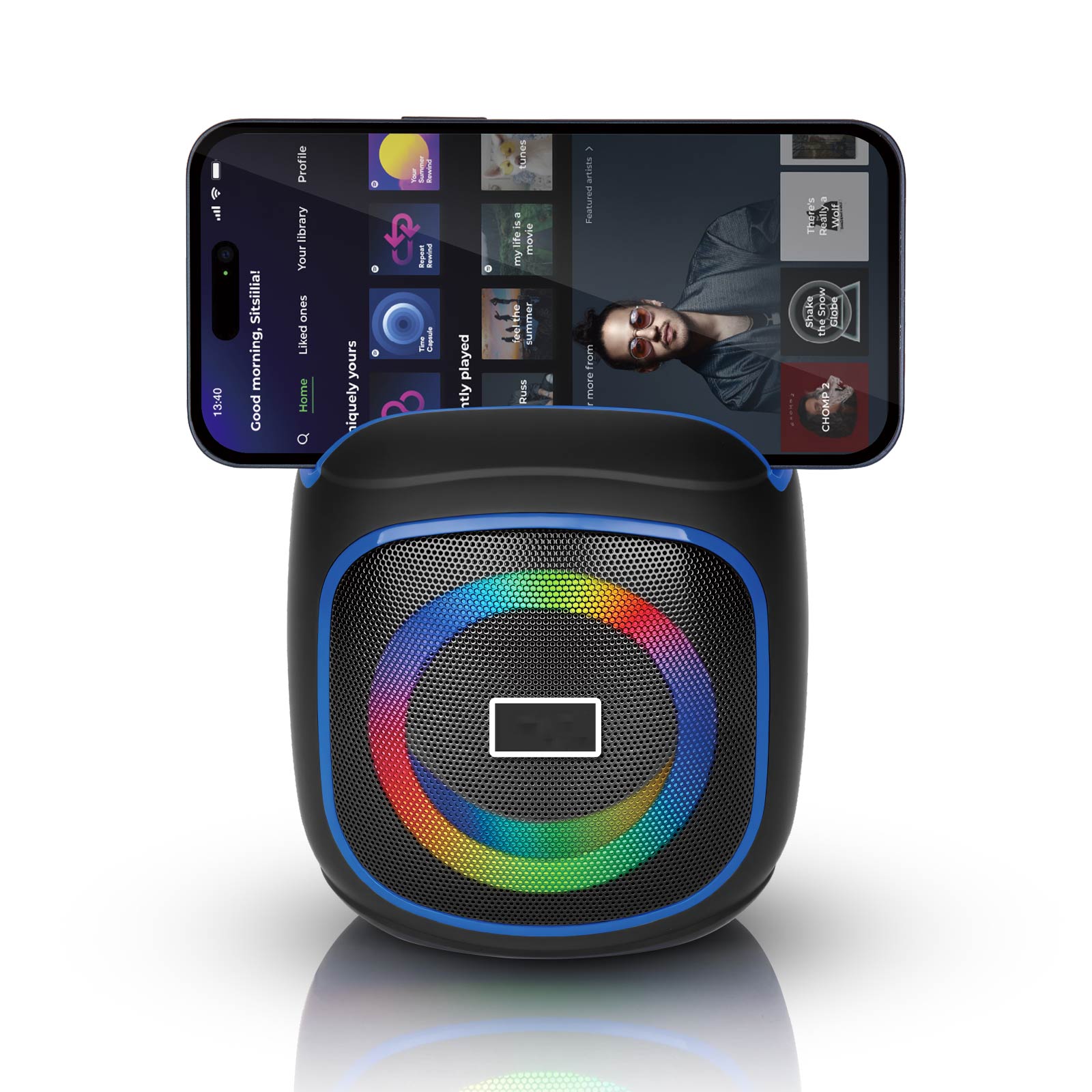 RGB Wireless Speaker with Phone Stand