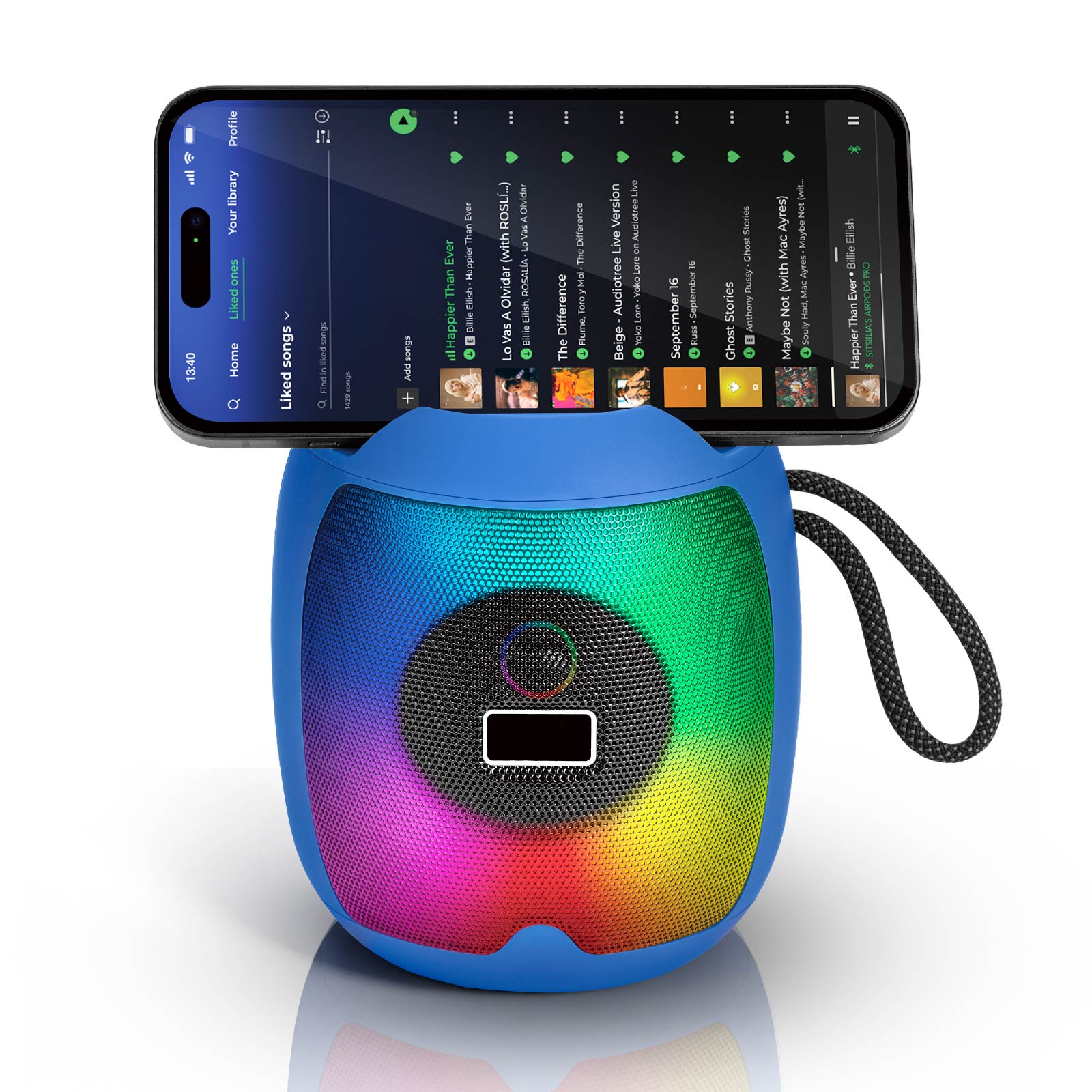 RGB Wireless Speaker with Phone Stand
