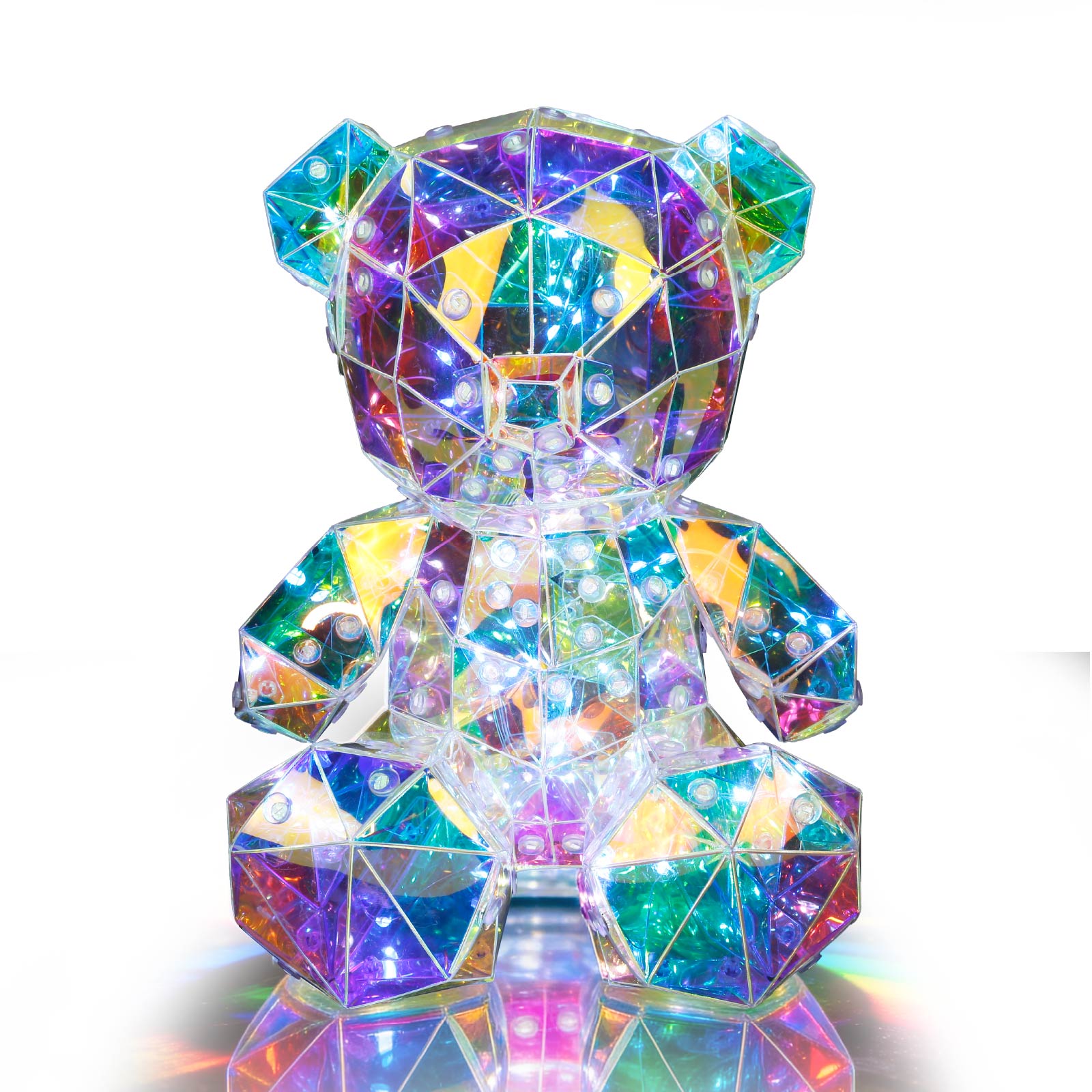 Glowing Prismatic Iridescent Mnini Bear