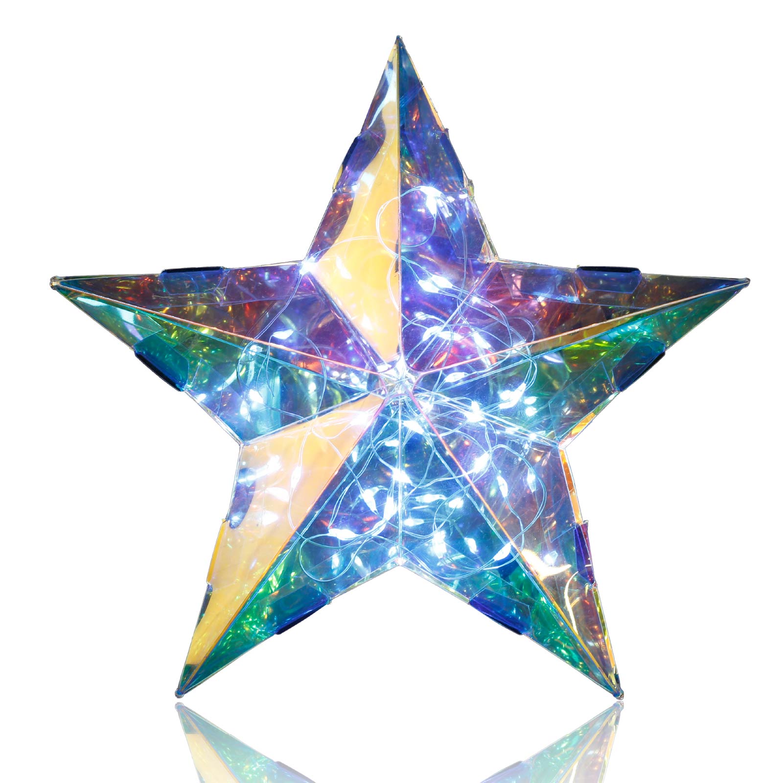 Glowing Prismatic Iridescent Star