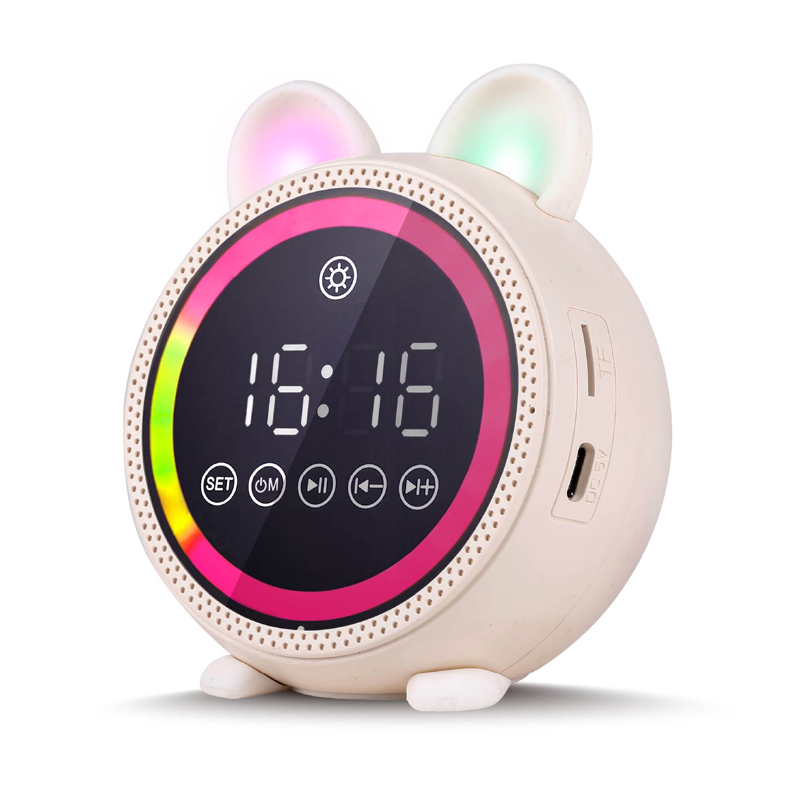 Multicolor Wireless Speaker & Alarm Clock