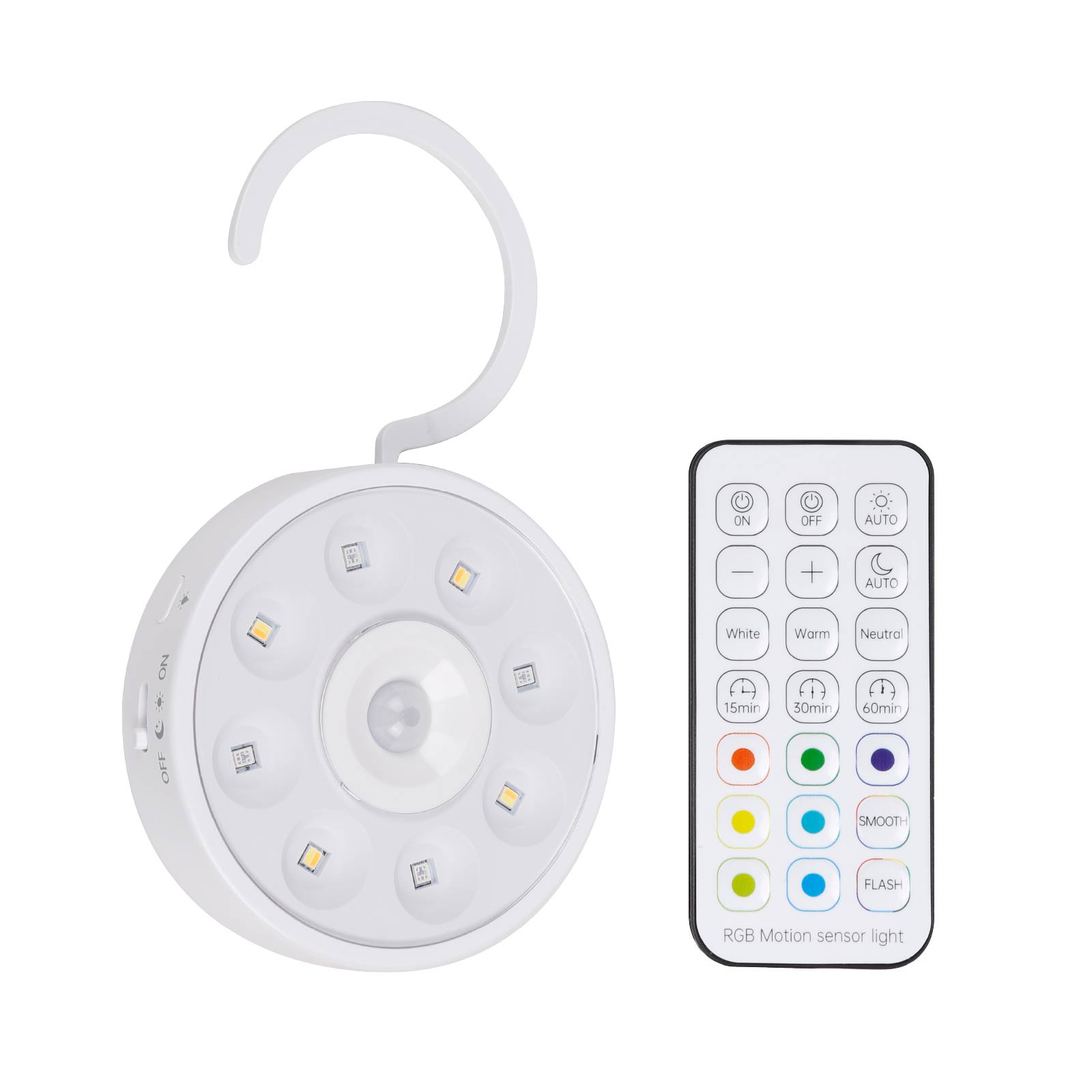 Motion Sensor Night Light with Remote Control