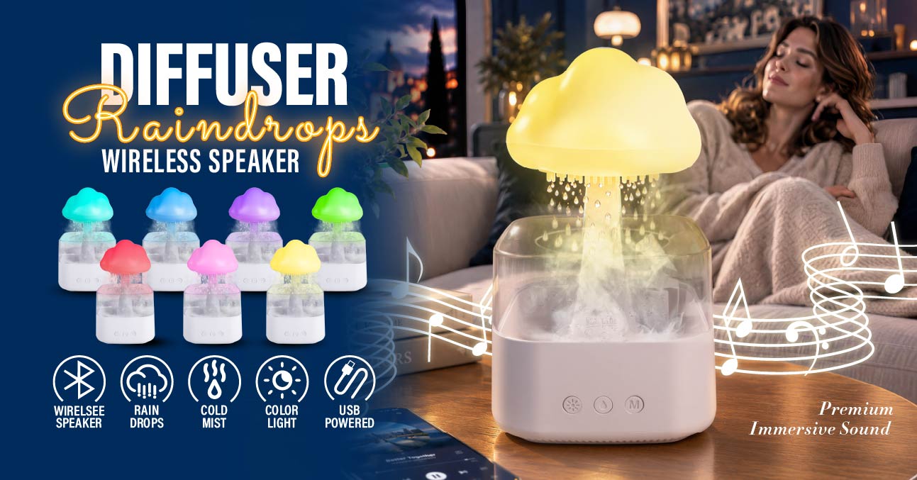 Wireless Speaker & Raindrops Diffuser